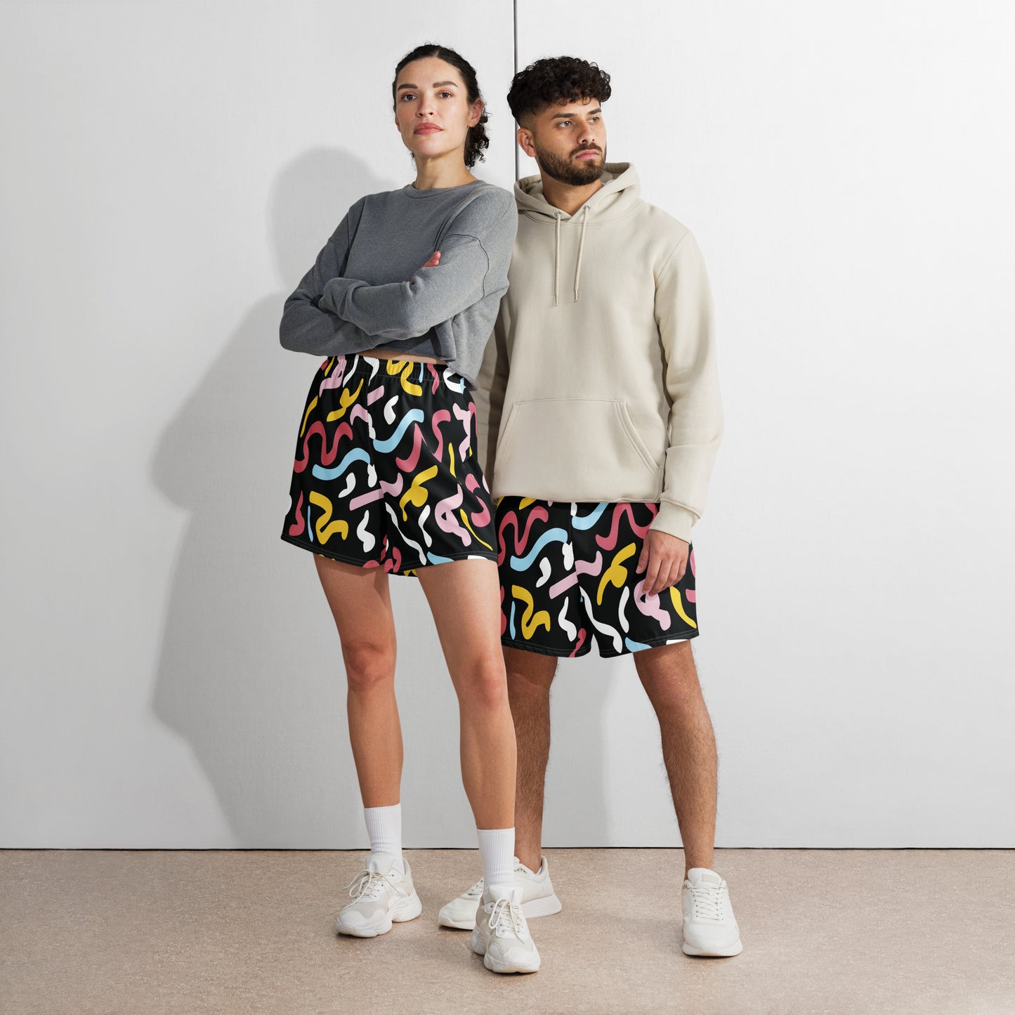 QUANTUM All-Over Print Unisex Athletic Long Shorts