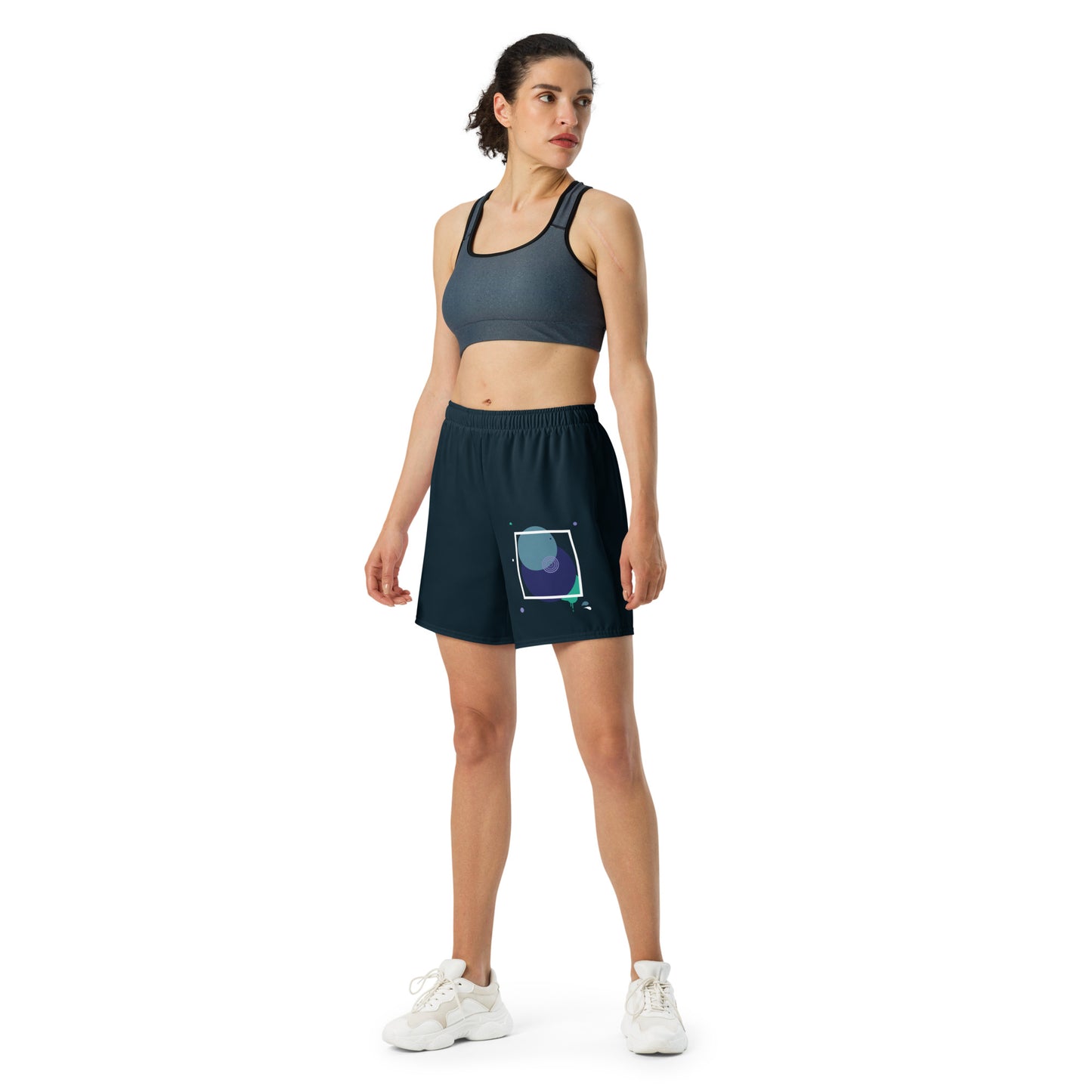 ARTIST All-Over Print Unisex Athletic Long Shorts (Midnight)