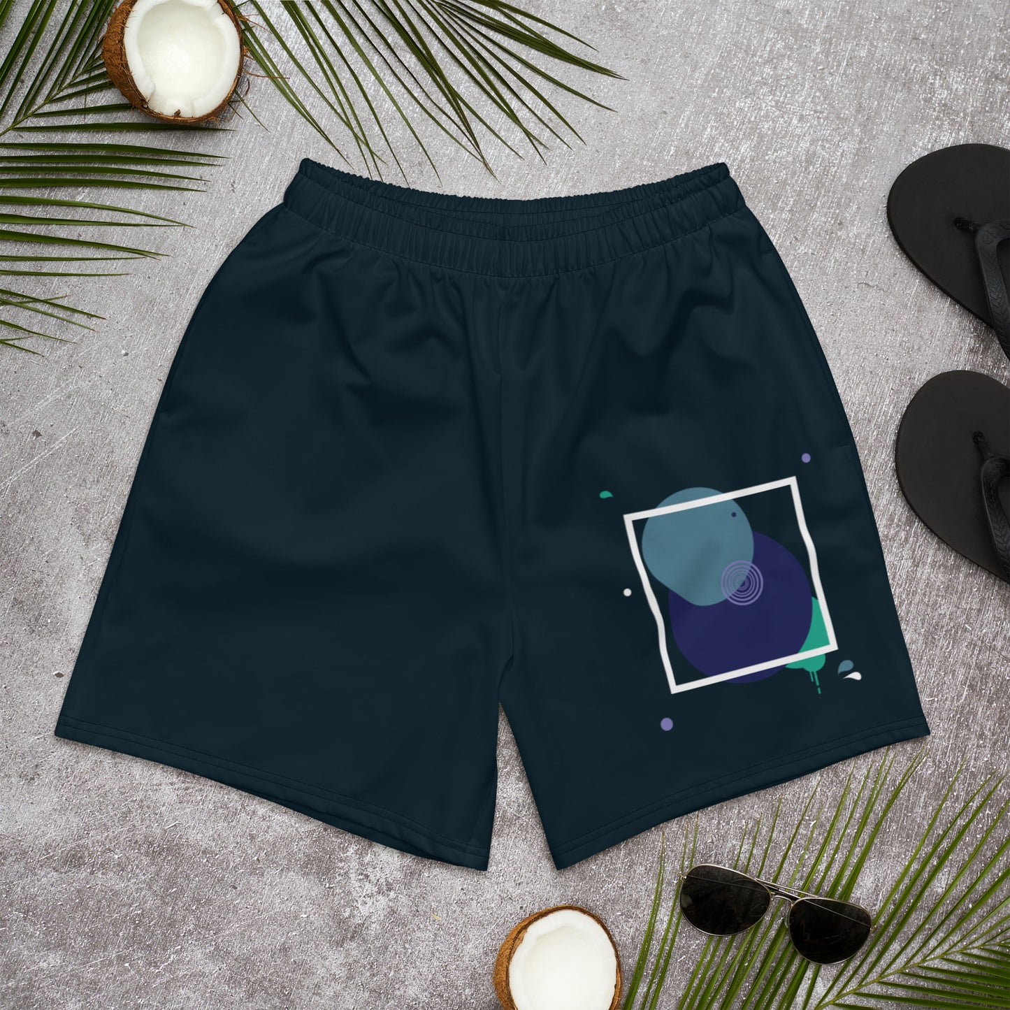ARTIST All-Over Print Unisex Athletic Long Shorts (Midnight)