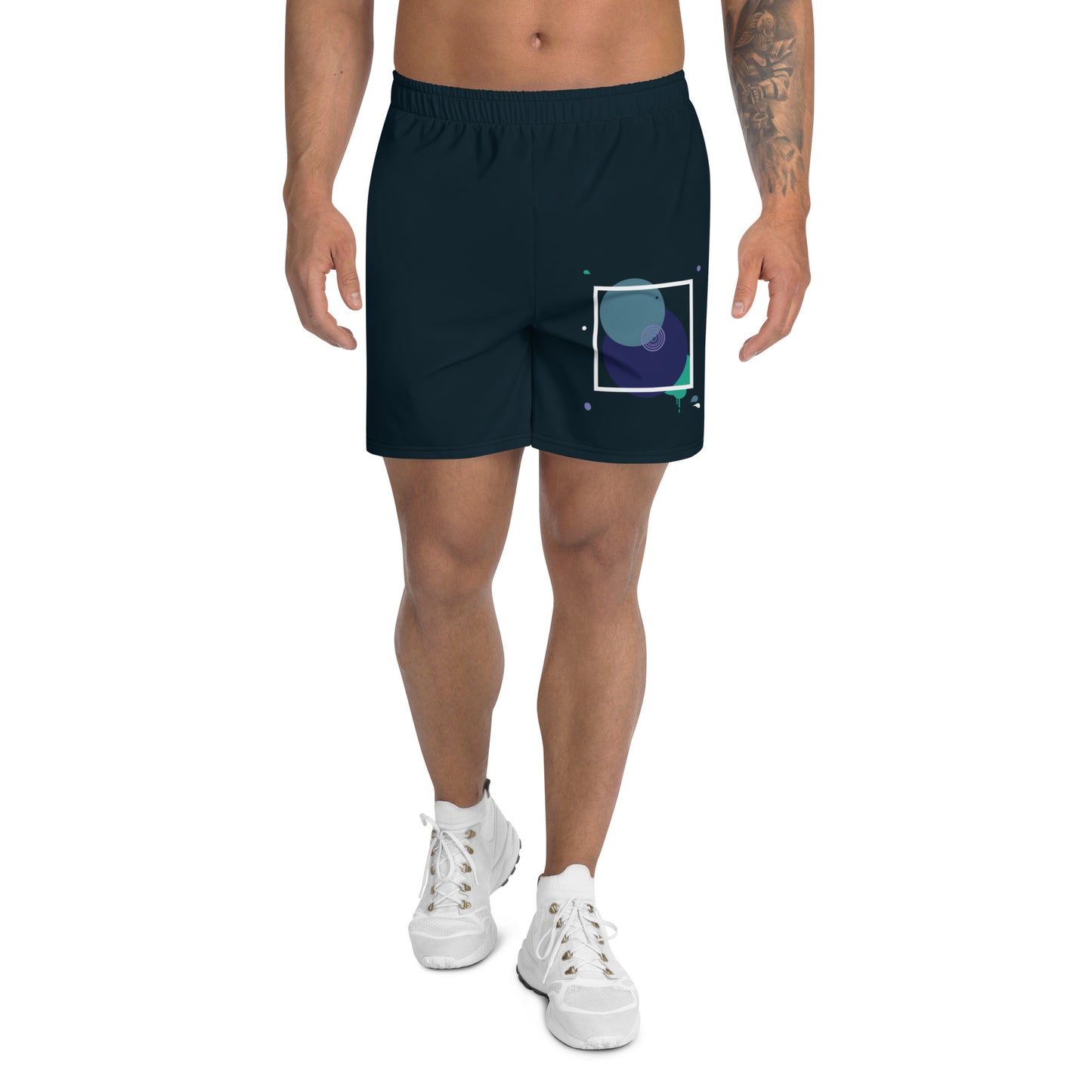 ARTIST All-Over Print Unisex Athletic Long Shorts (Midnight)