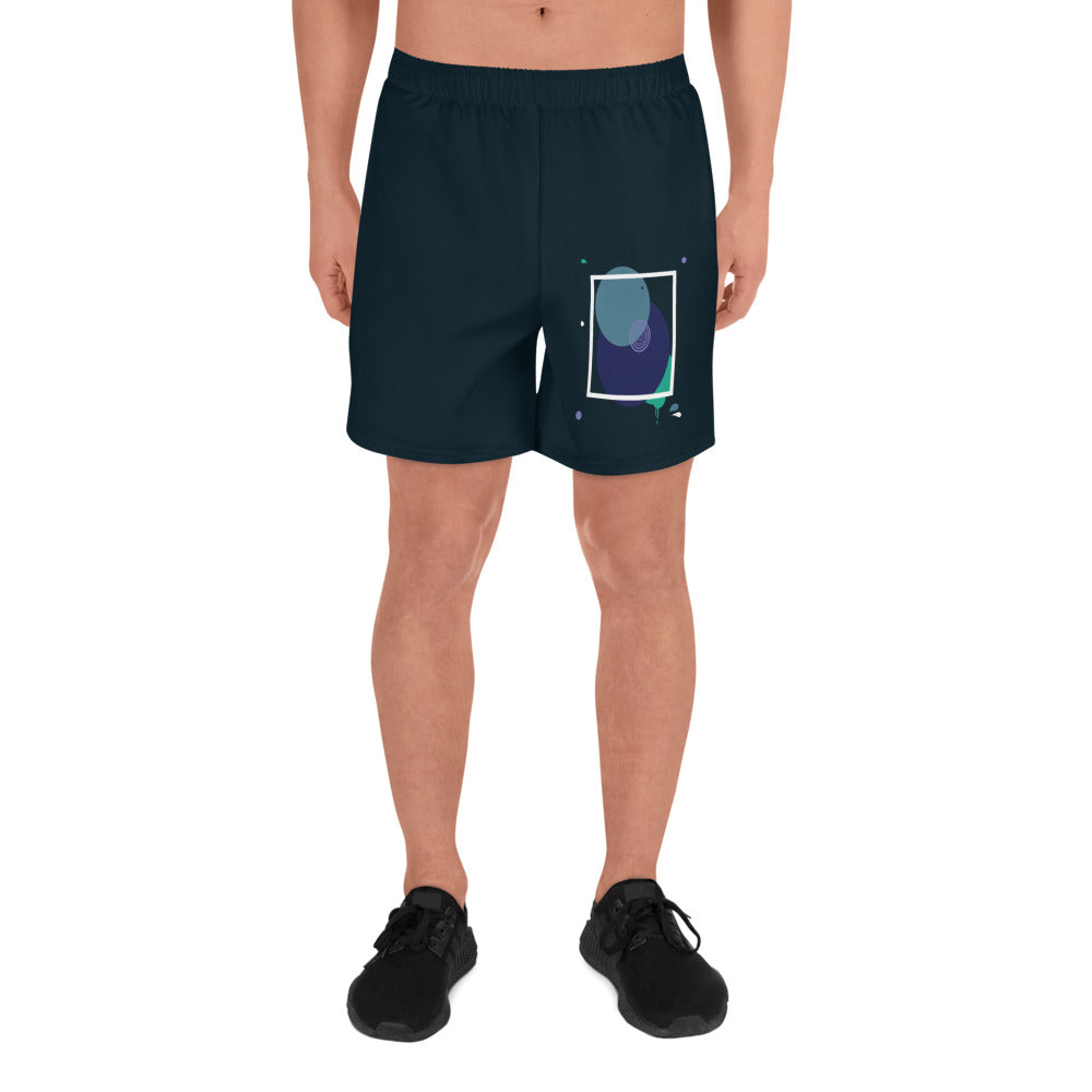 ARTIST All-Over Print Unisex Athletic Long Shorts (Midnight)