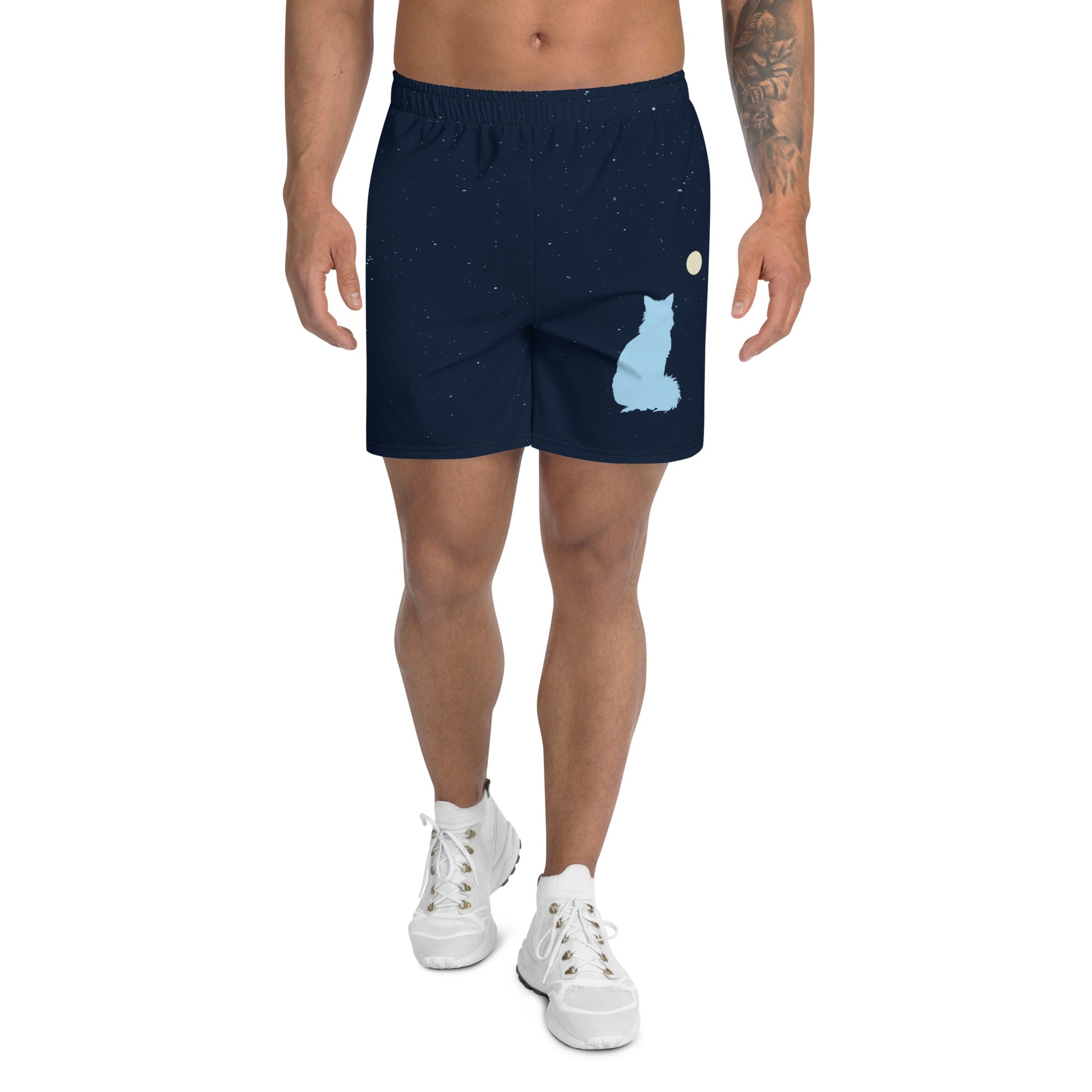 STAR GAZING All-Over Print Unisex Athletic Long Shorts - SOULSKY