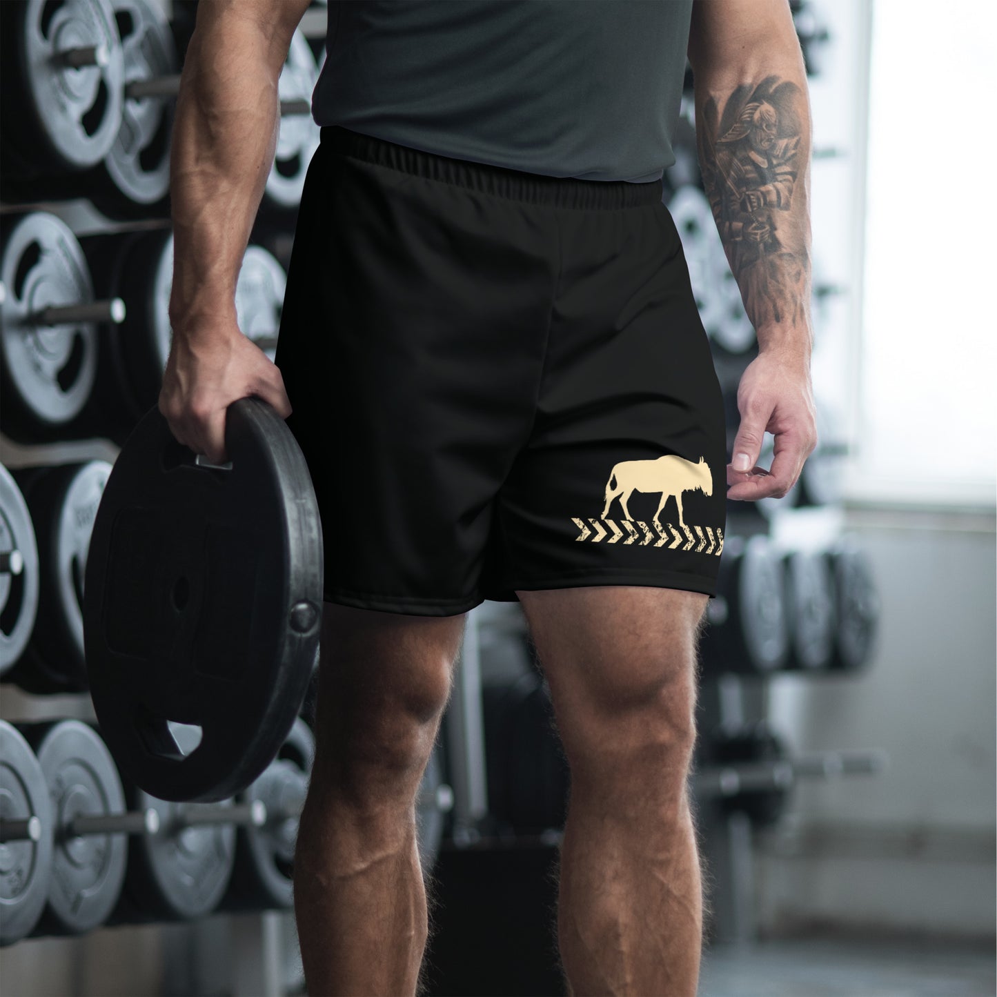 KEEP ON All-Over Print Unisex Athletic Long Shorts