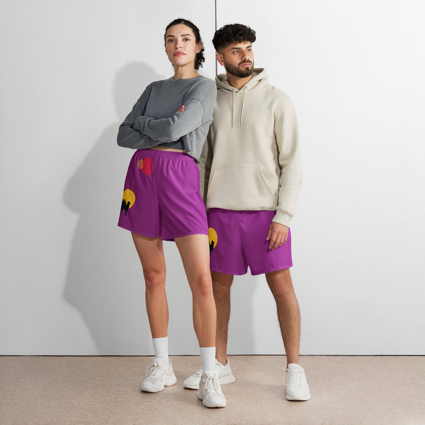 FOLLOW YOUR HEART All-Over Print Unisex Athletic Long Shorts