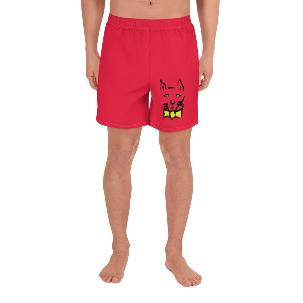 DAPPER CAT All-Over Print Unisex Athletic Long Shorts