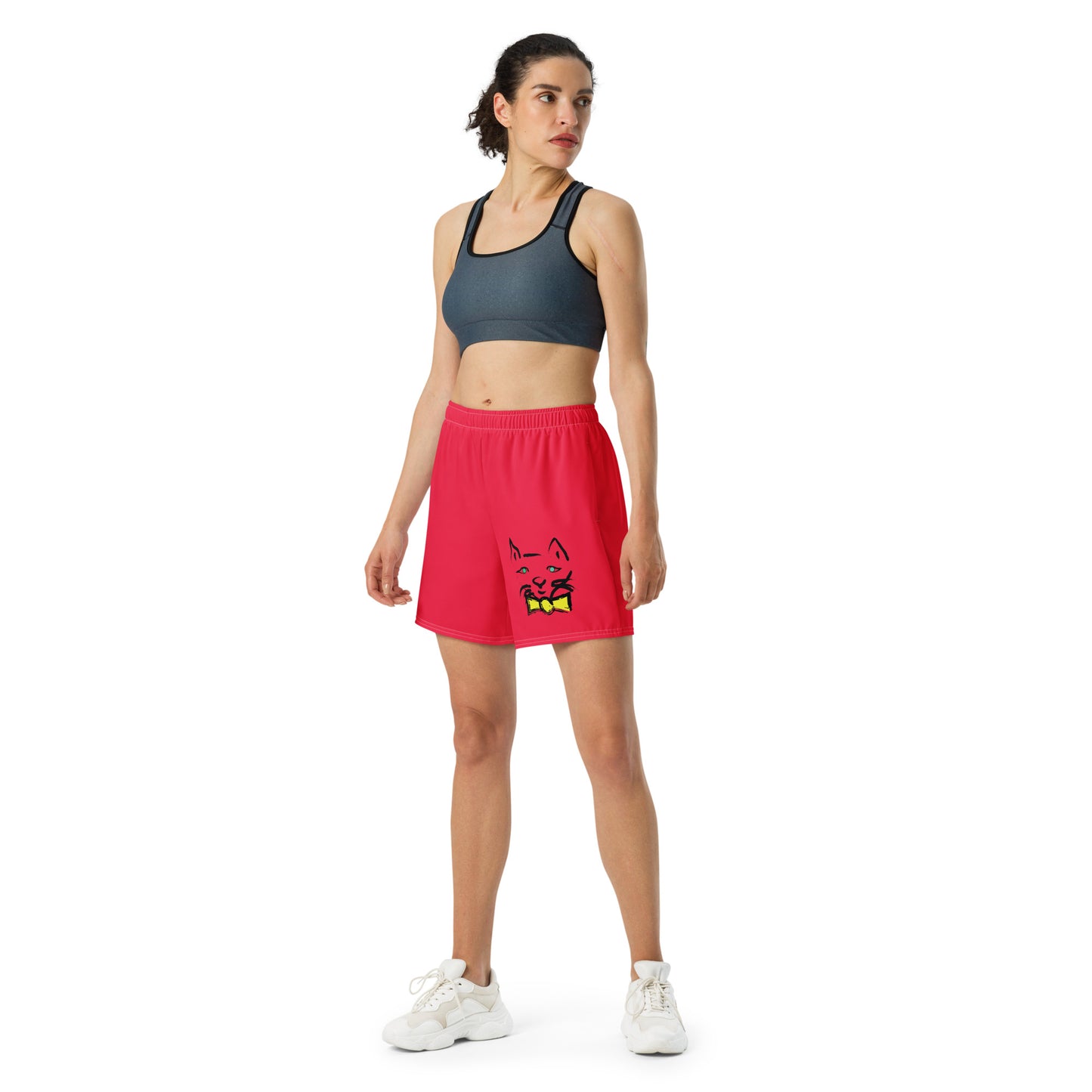 DAPPER CAT All-Over Print Unisex Athletic Long Shorts