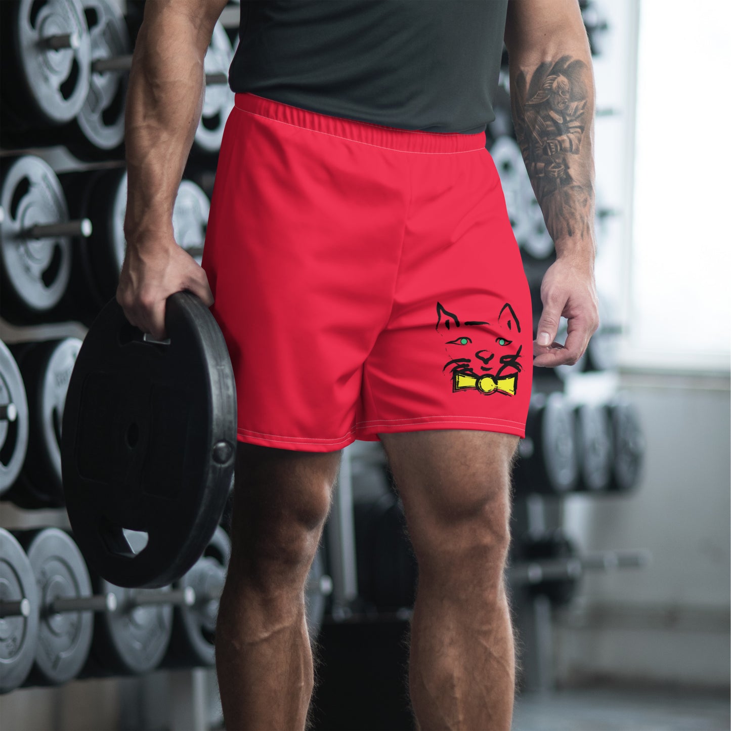 DAPPER CAT All-Over Print Unisex Athletic Long Shorts