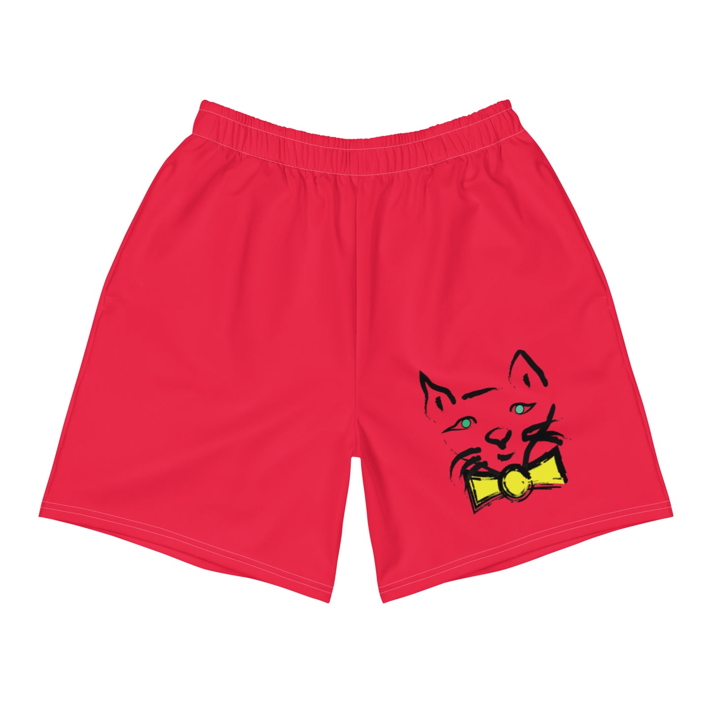 DAPPER CAT All-Over Print Unisex Athletic Long Shorts