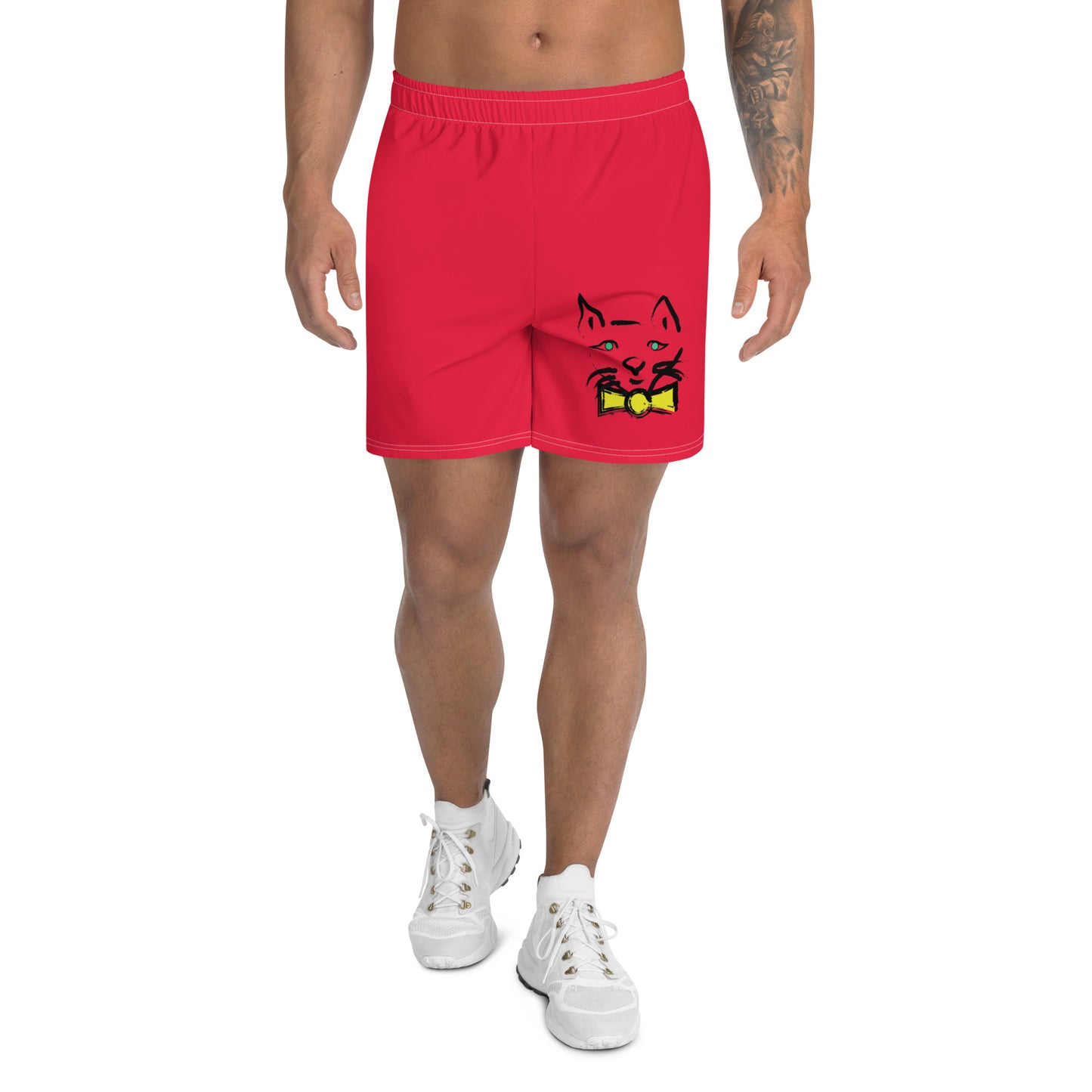 DAPPER CAT All-Over Print Unisex Athletic Long Shorts