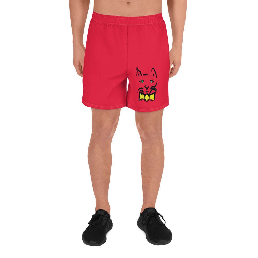 DAPPER CAT All-Over Print Unisex Athletic Long Shorts