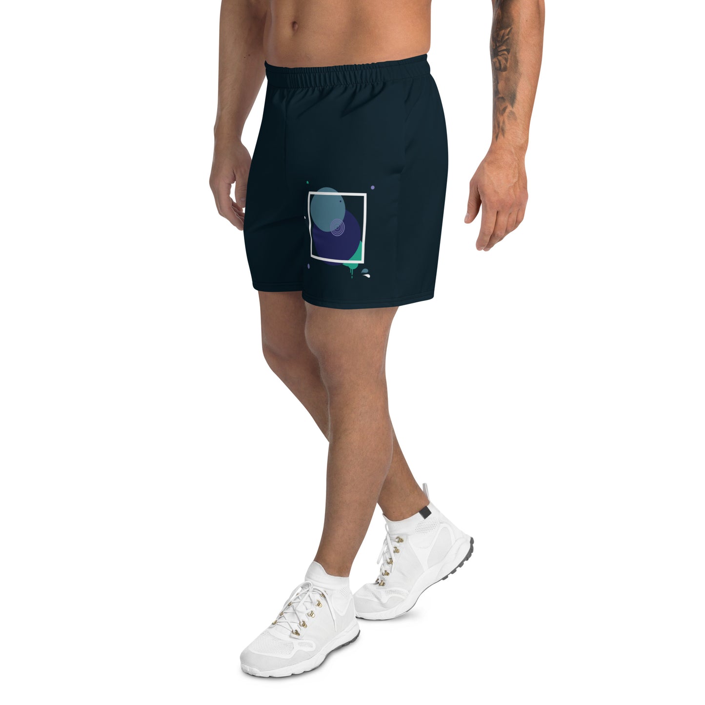 ARTIST All-Over Print Unisex Athletic Long Shorts (Midnight)