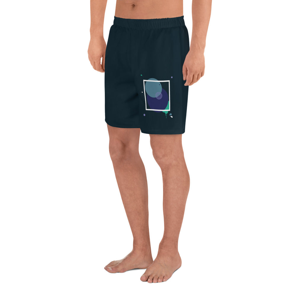ARTIST All-Over Print Unisex Athletic Long Shorts (Midnight)