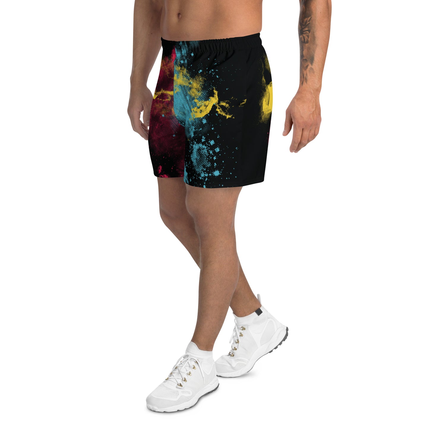 STARBURST All-Over Print Unisex Athletic Long Shorts (Midnight)