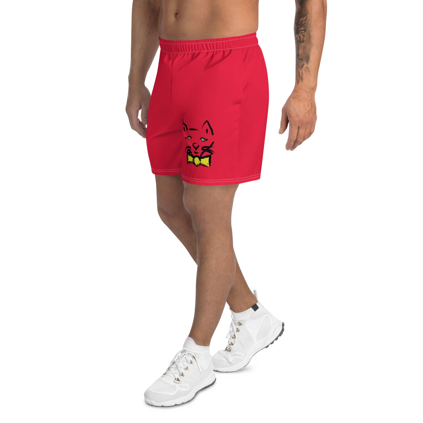 DAPPER CAT All-Over Print Unisex Athletic Long Shorts