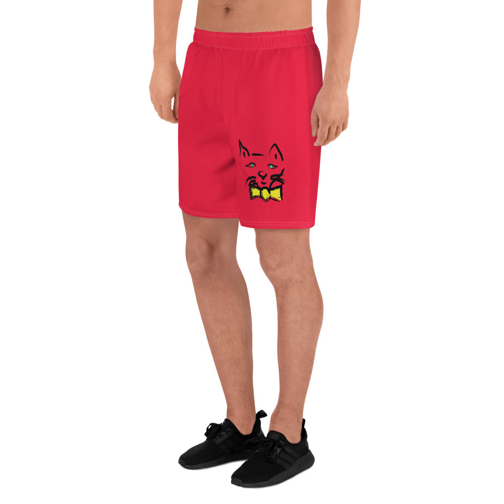 DAPPER CAT All-Over Print Unisex Athletic Long Shorts