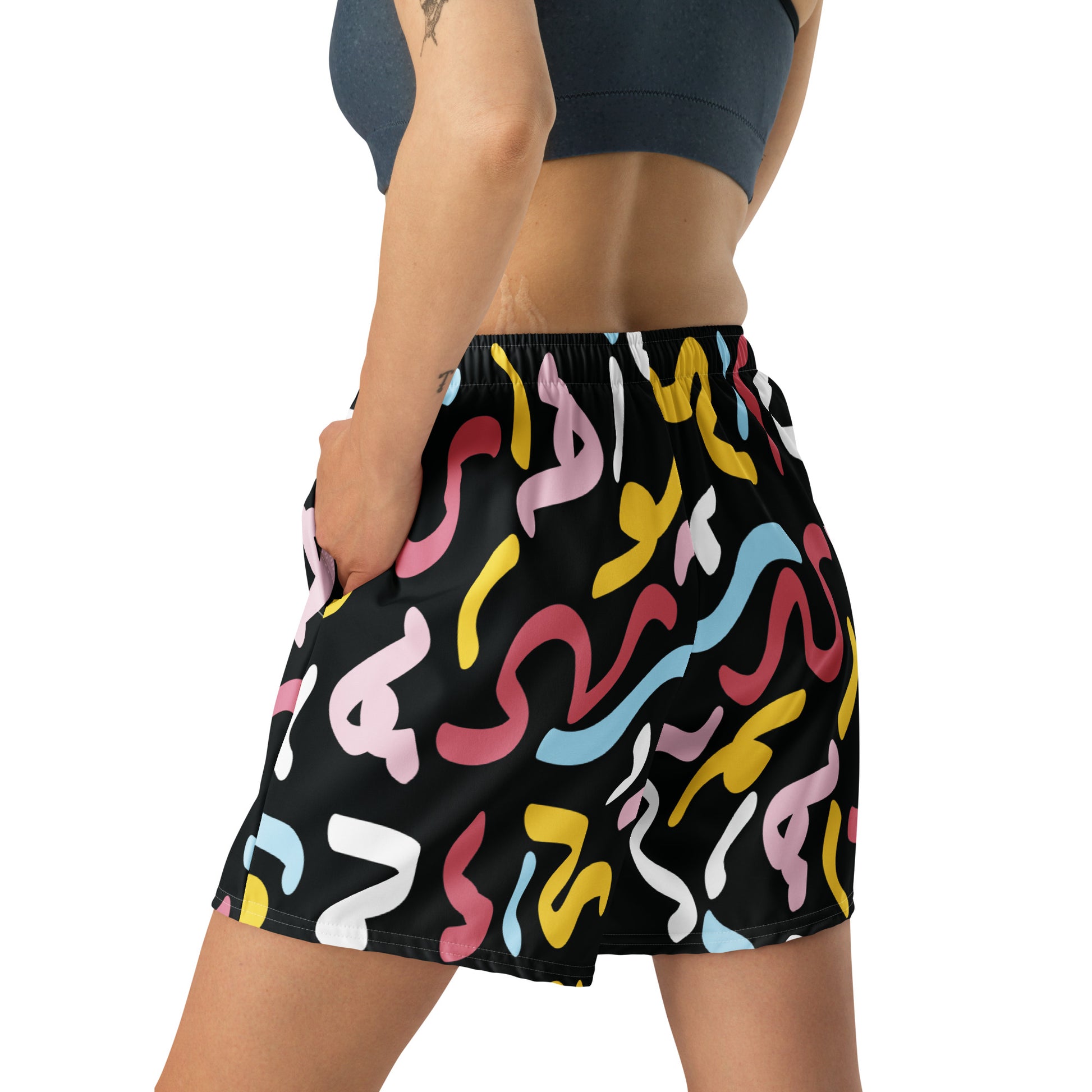 QUANTUM All-Over Print Unisex Athletic Long Shorts - SOULSKY