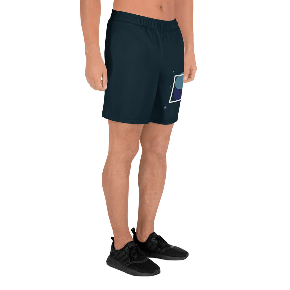 ARTIST All-Over Print Unisex Athletic Long Shorts (Midnight)