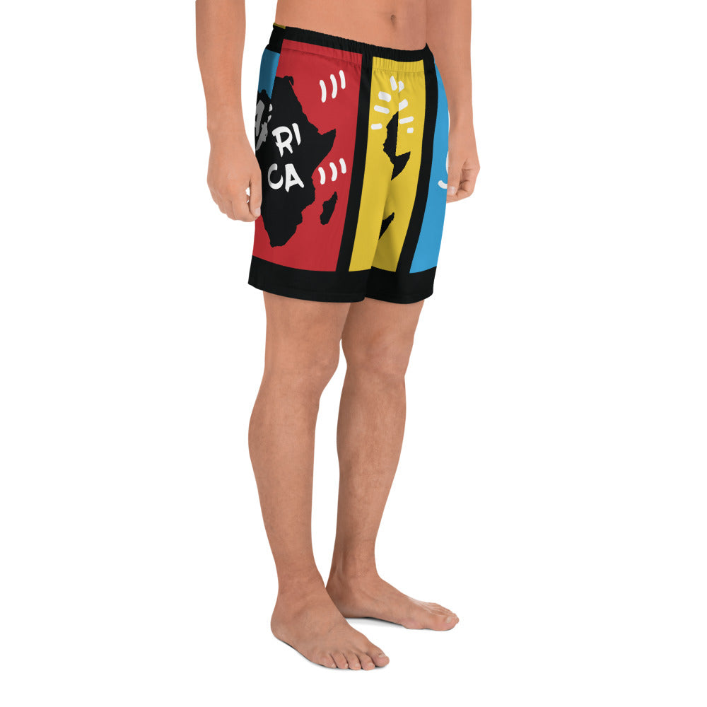 AFRICA PRIMARY All-Over Print Unisex Athletic Long Shorts