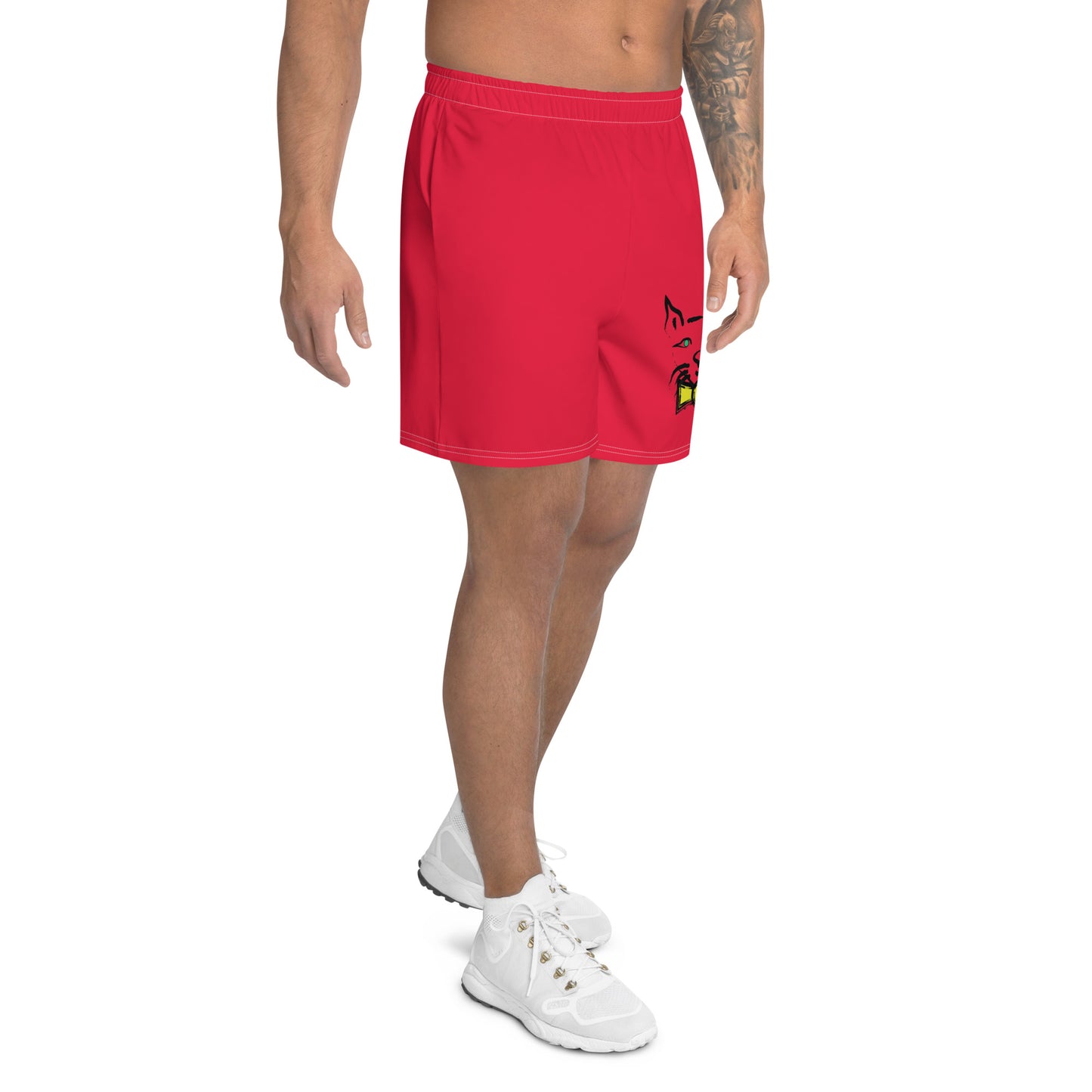 DAPPER CAT All-Over Print Unisex Athletic Long Shorts