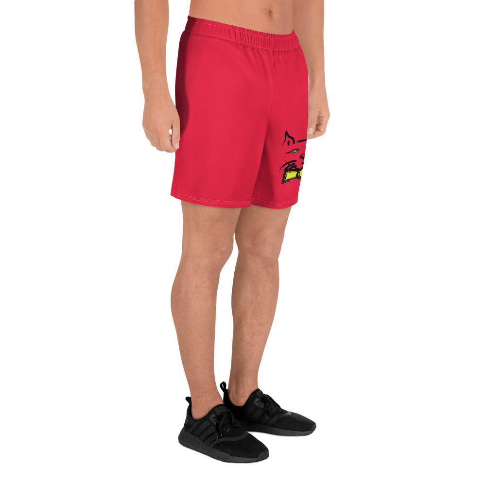 DAPPER CAT All-Over Print Unisex Athletic Long Shorts
