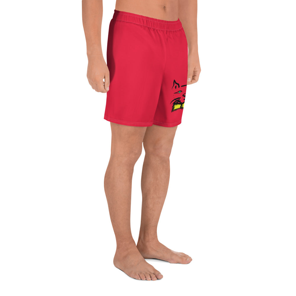 DAPPER CAT All-Over Print Unisex Athletic Long Shorts