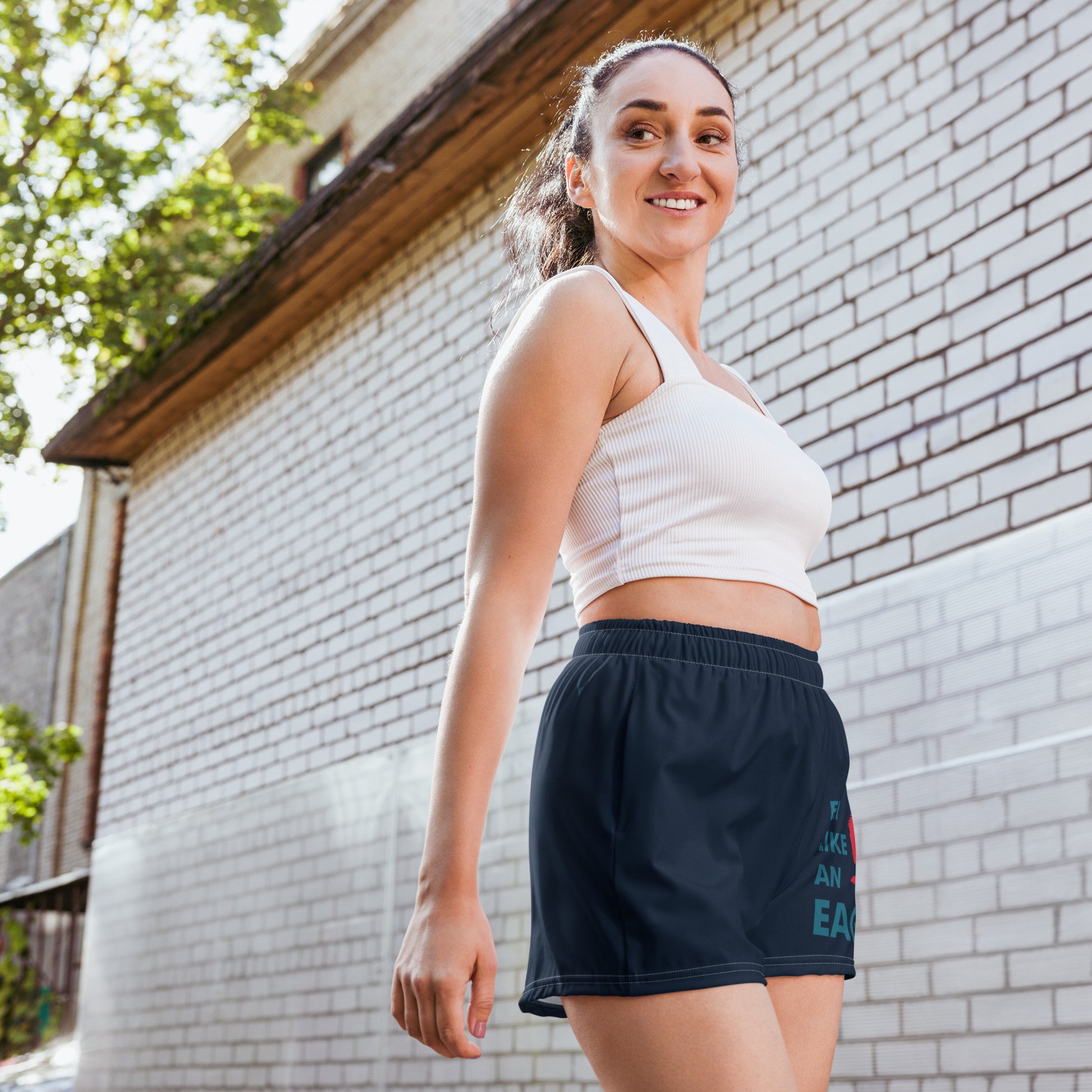 FLY LIKE AN EAGLE All-Over Print Unisex Athletic Shorts - SOULSKY