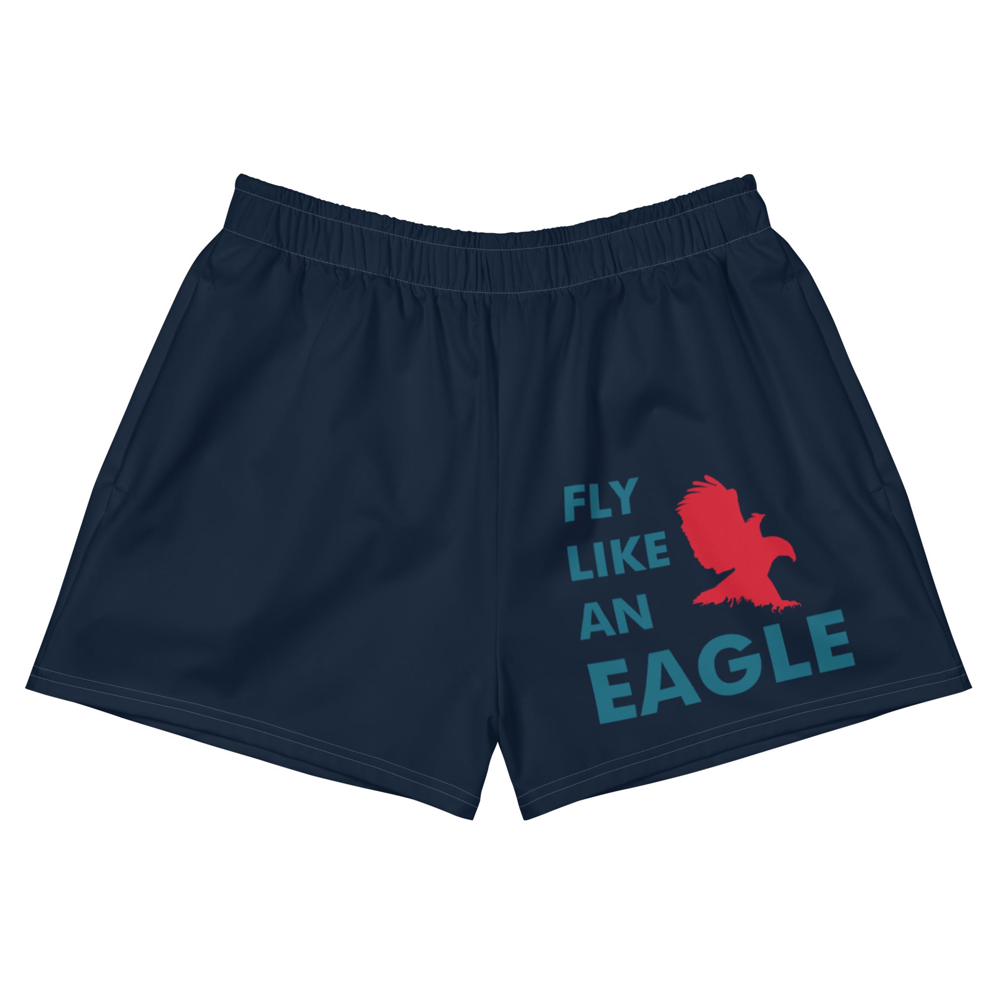 FLY LIKE AN EAGLE All-Over Print Unisex Athletic Shorts - SOULSKY