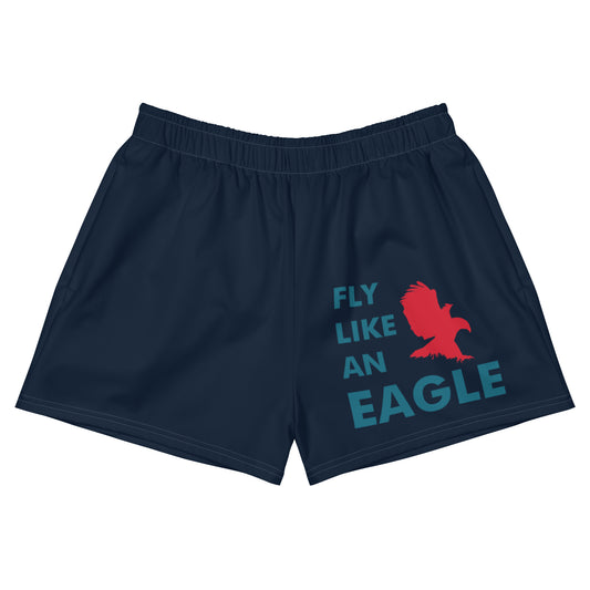 FLY LIKE AN EAGLE All-Over Print Unisex Athletic Shorts - SOULSKY