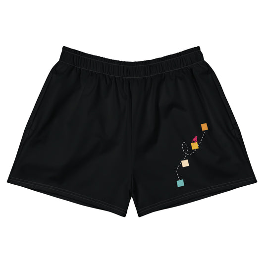 NEVER GIVE UP All-Over Print Unisex Athletic Shorts - SOULSKY