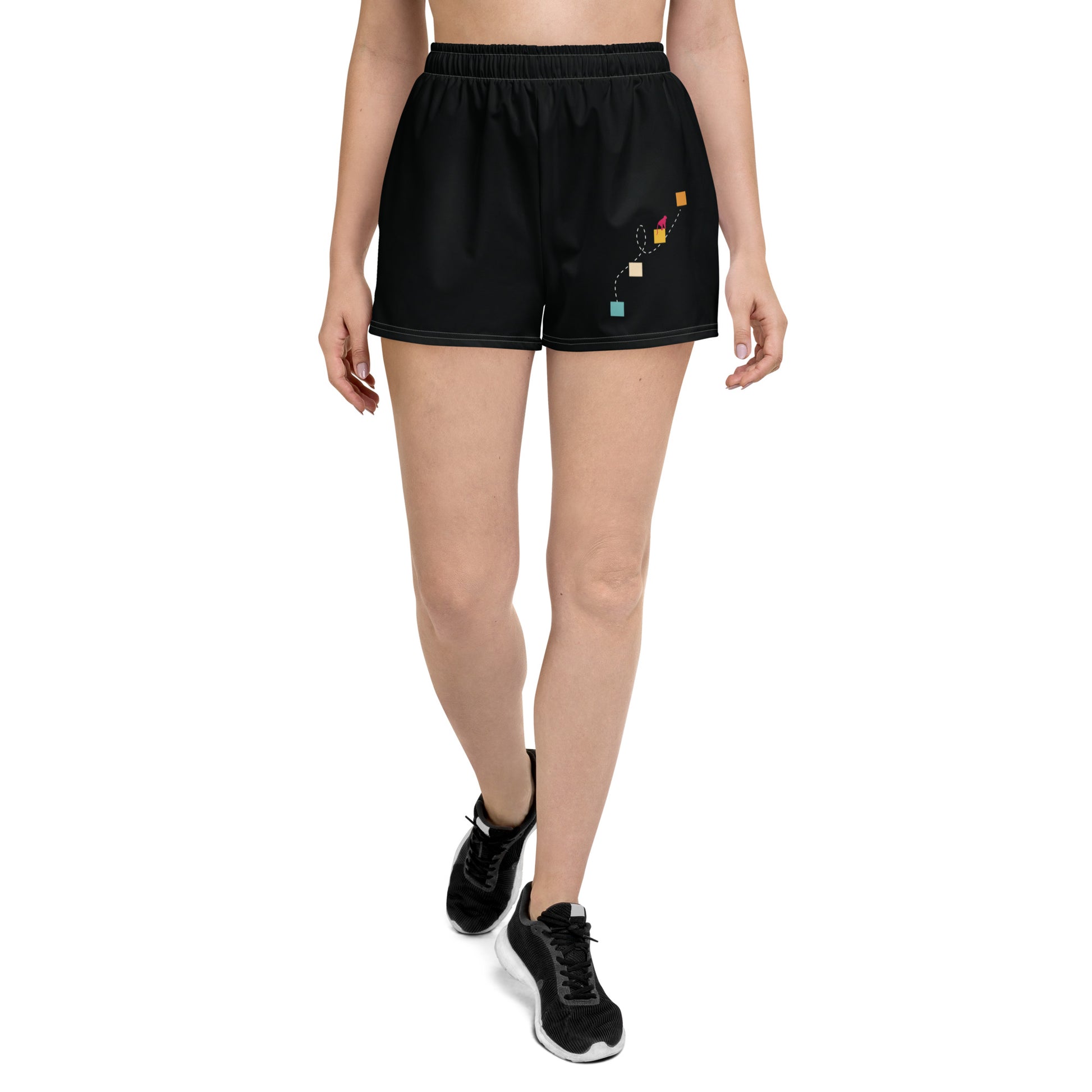 NEVER GIVE UP All-Over Print Unisex Athletic Shorts - SOULSKY