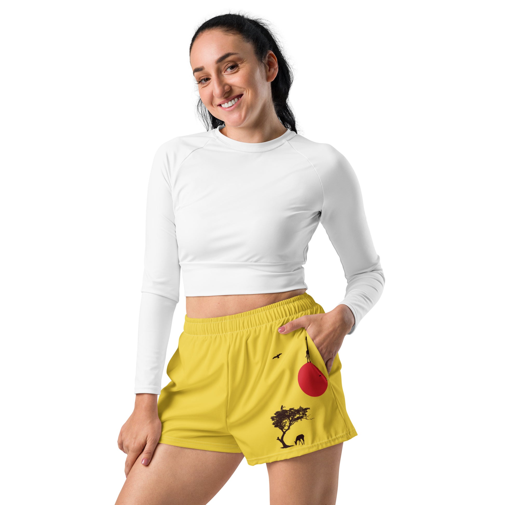 DREAM BIG All-Over Print Unisex Athletic Shorts - SOULSKY