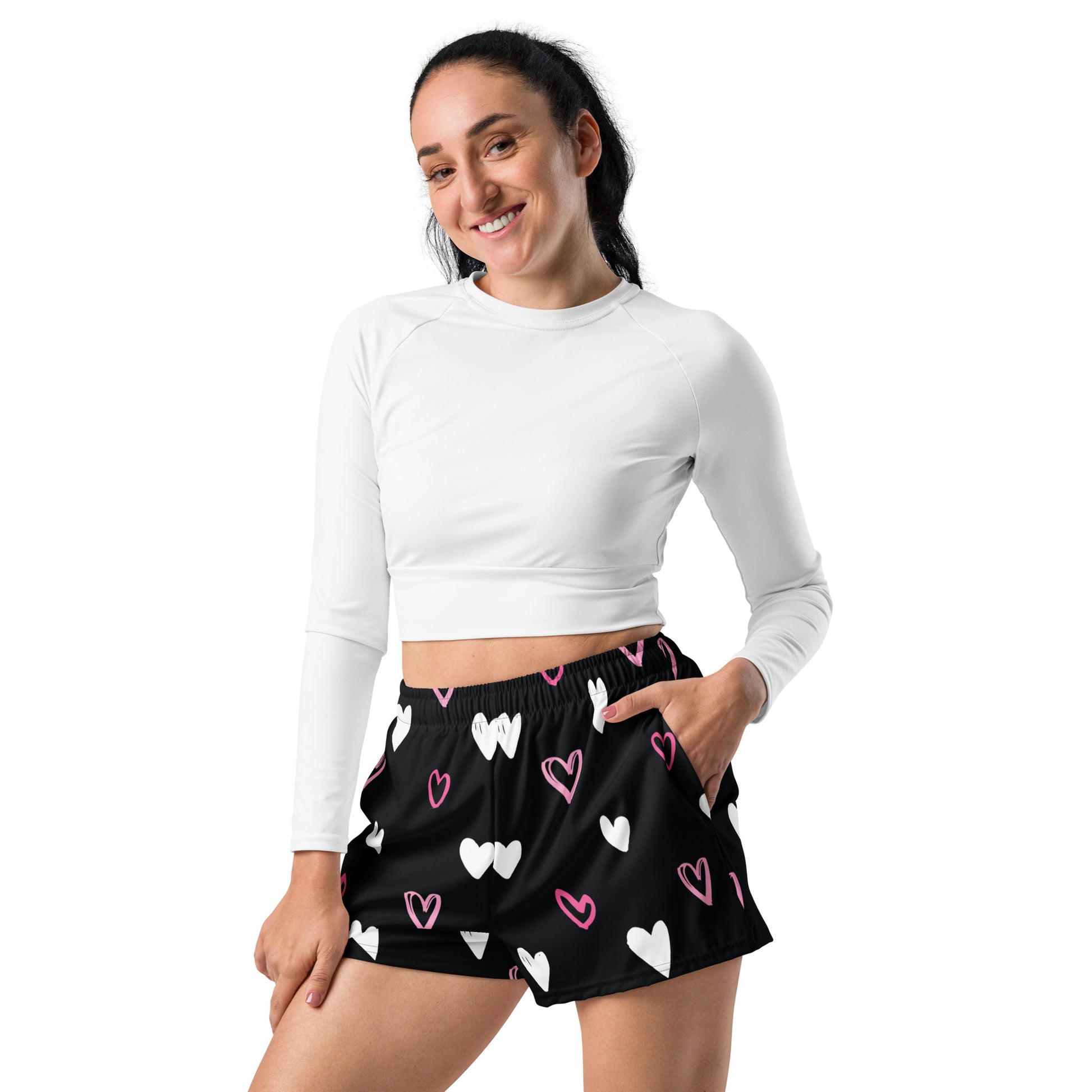 BE MY VALENTINE All-Over Print Unisex Athletic Shorts - SOULSKY