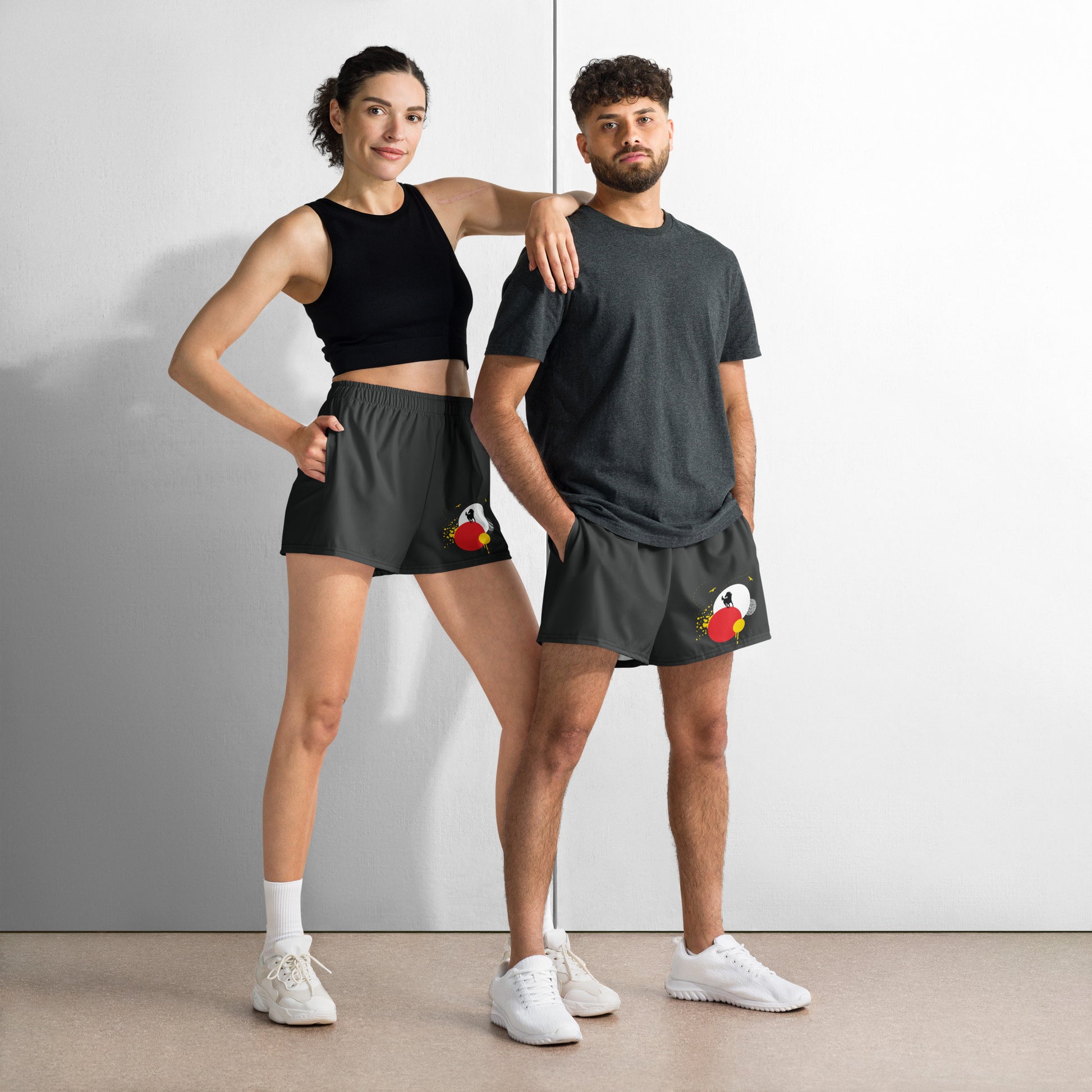 HAVE FUN All-Over Print Unisex Athletic Shorts - SOULSKY