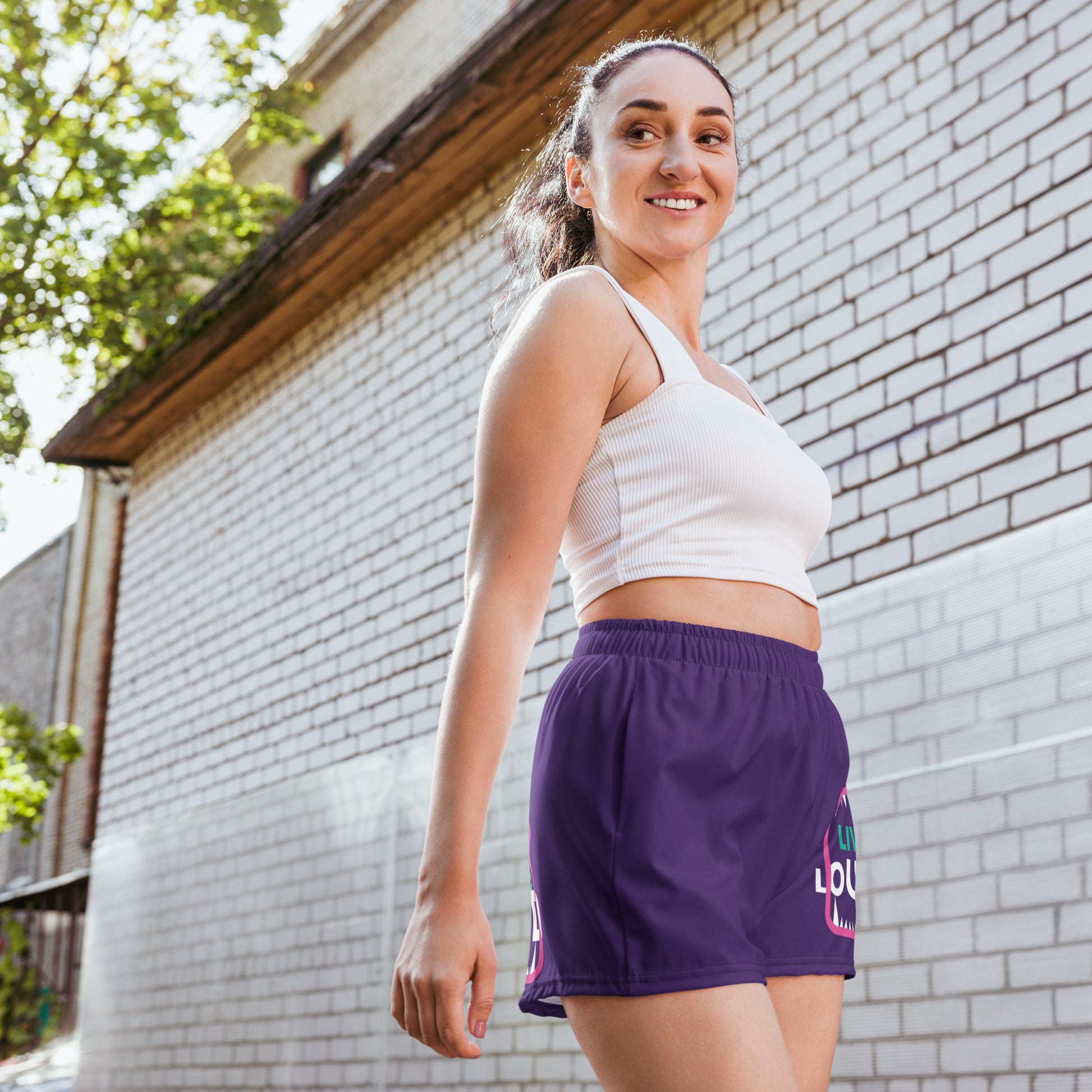 LIVE LOUD All-Over Print Unisex Athletic Shorts - SOULSKY