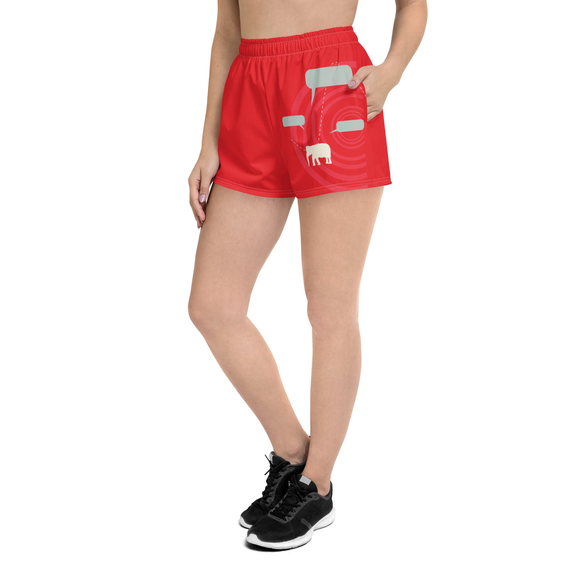 EXPRESS YOURSELF All-Over Print Unisex Athletic Shorts - SOULSKY