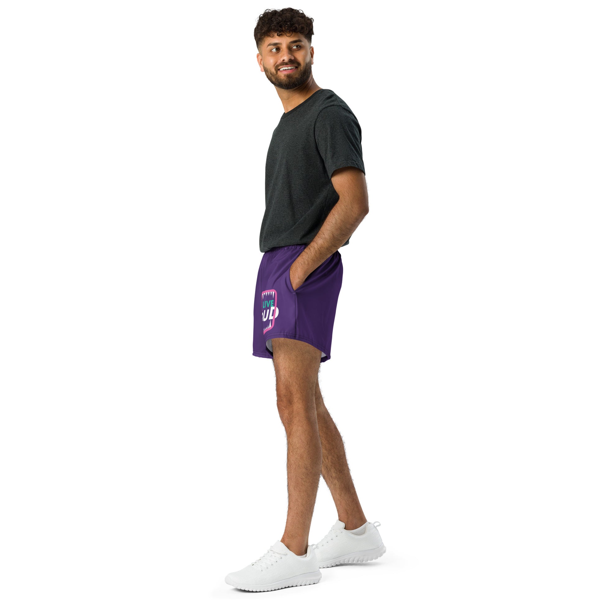 LIVE LOUD All-Over Print Unisex Athletic Shorts - SOULSKY