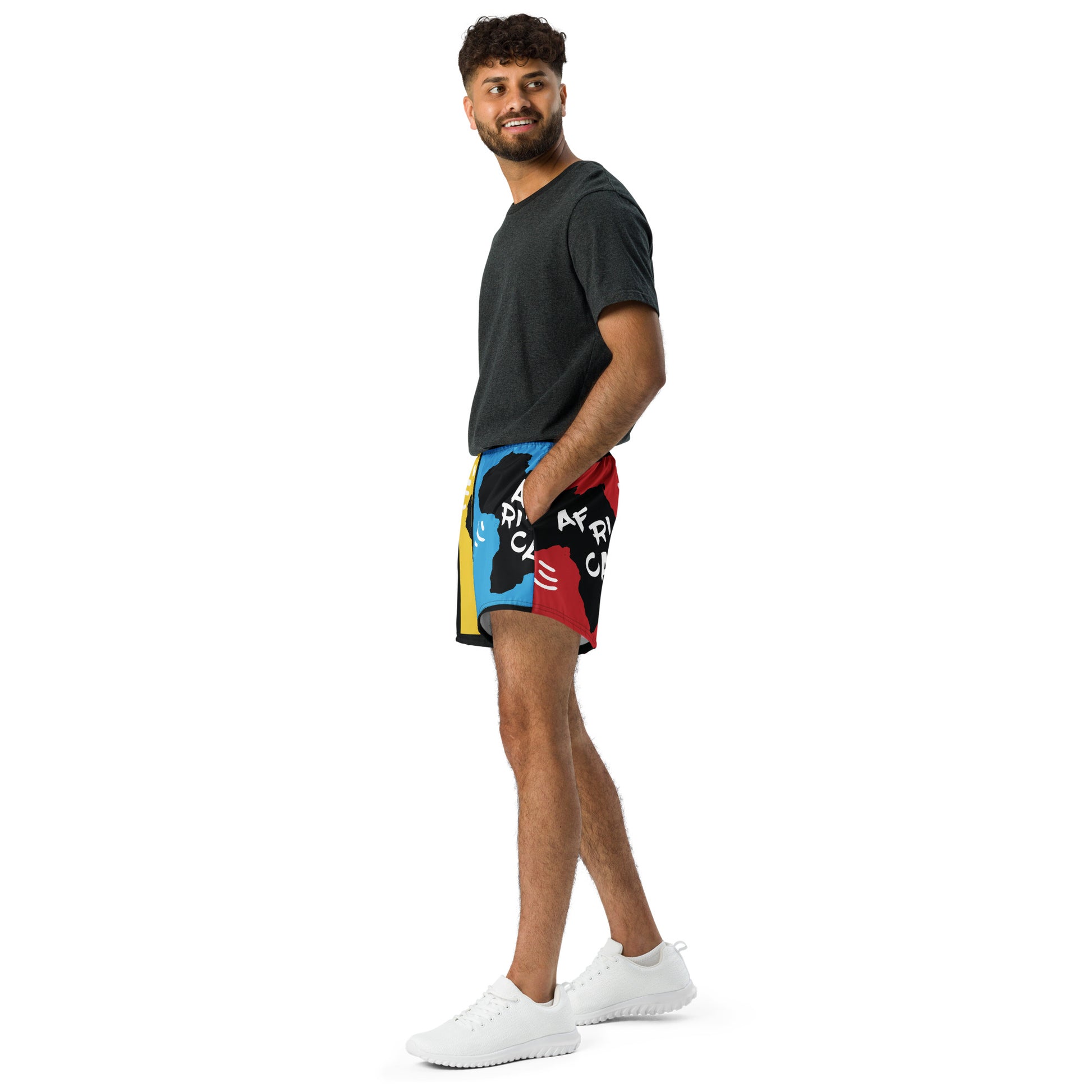AFRICA PRIMARY All-Over Print Unisex Athletic Shorts - SOULSKY