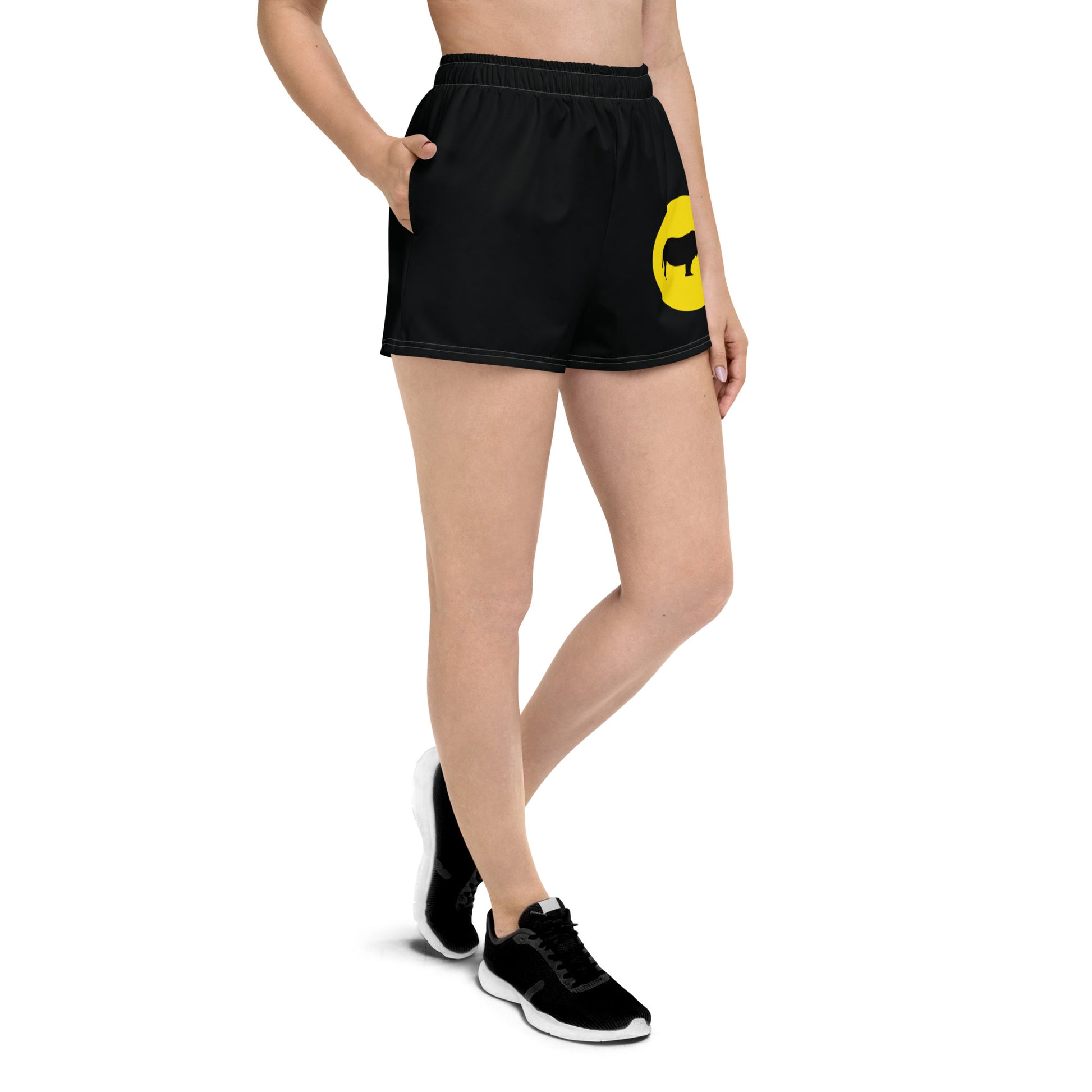 STAY FOCUSED All-Over Print Unisex Athletic Shorts - SOULSKY