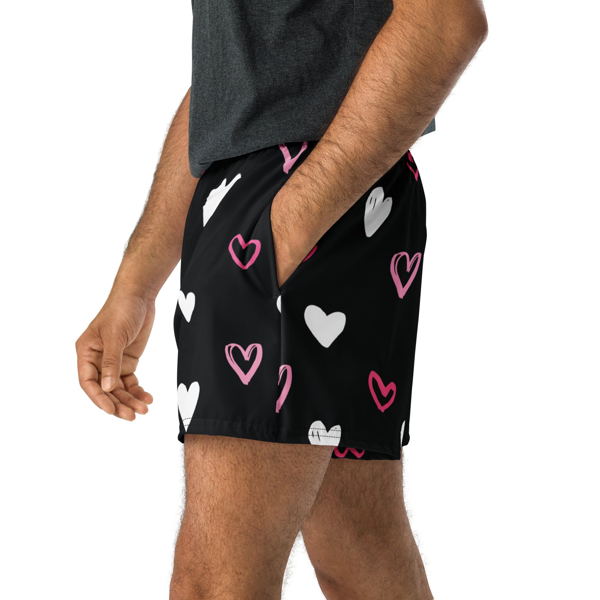 BE MY VALENTINE All-Over Print Unisex Athletic Shorts - SOULSKY