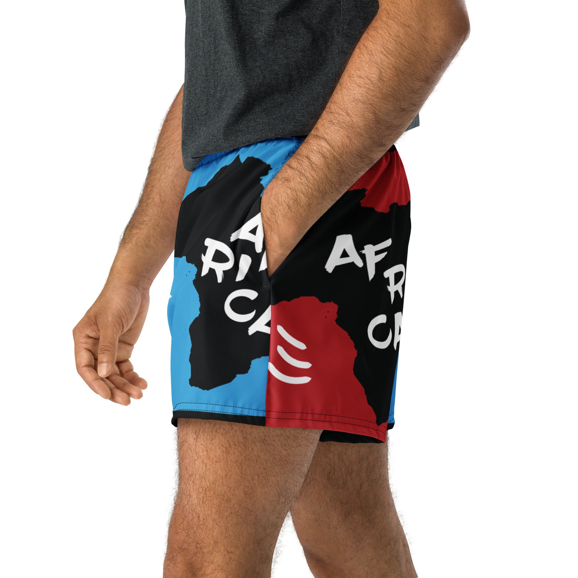 AFRICA PRIMARY All-Over Print Unisex Athletic Shorts - SOULSKY