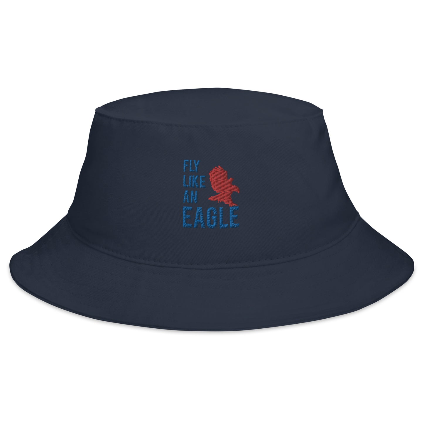 FLY LIKE AN EAGLE Bucket Hat (Navy Blue)