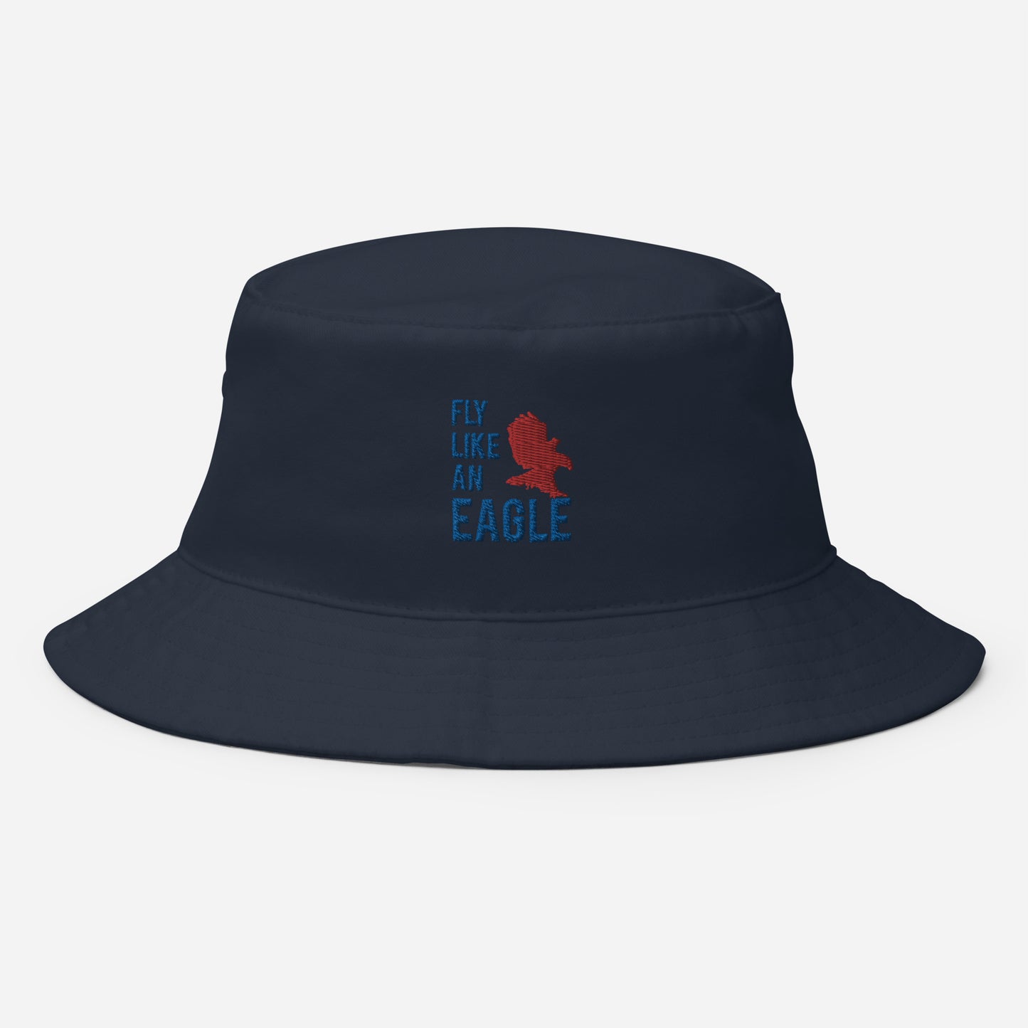 FLY LIKE AN EAGLE Bucket Hat (Navy Blue)
