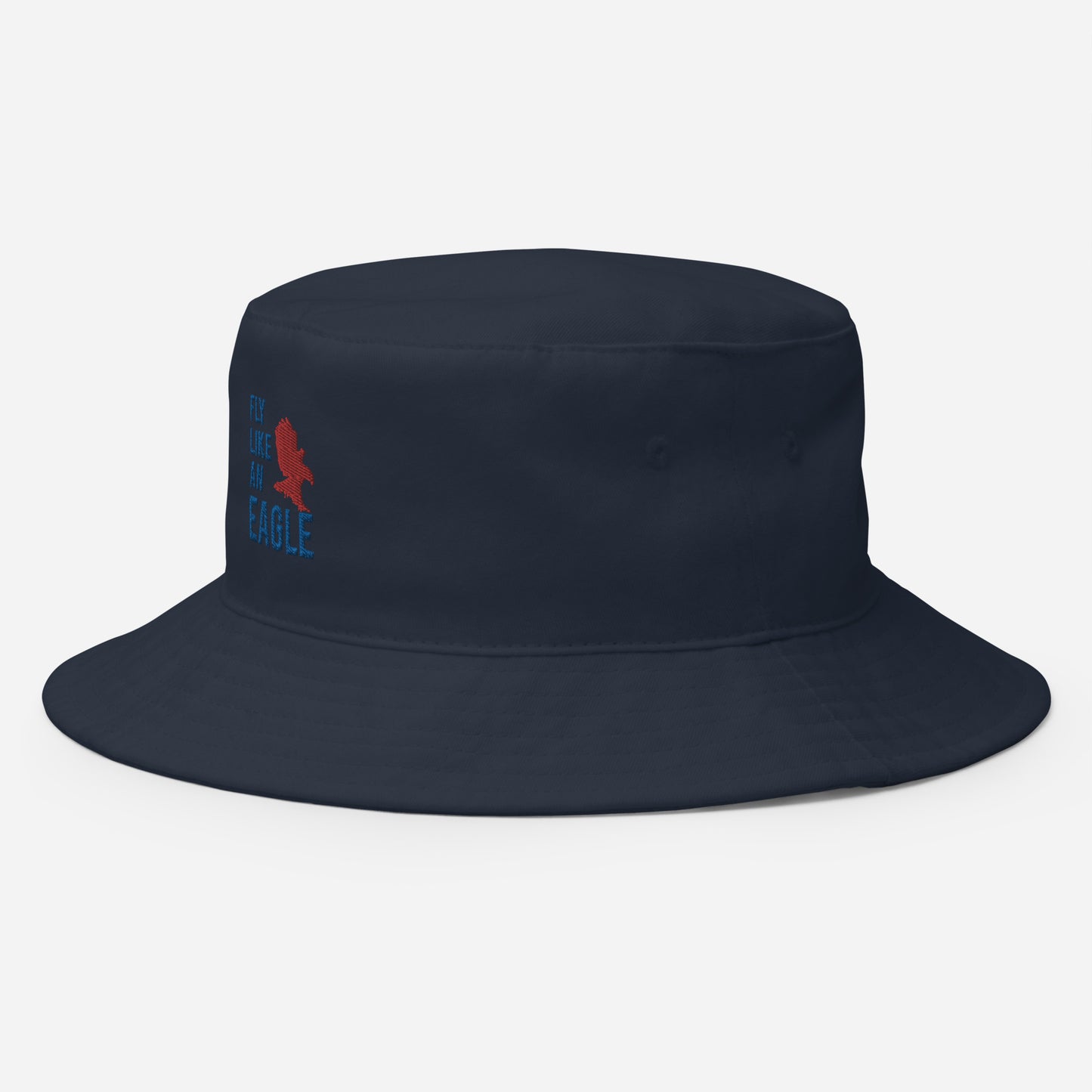 FLY LIKE AN EAGLE Bucket Hat (Navy Blue)