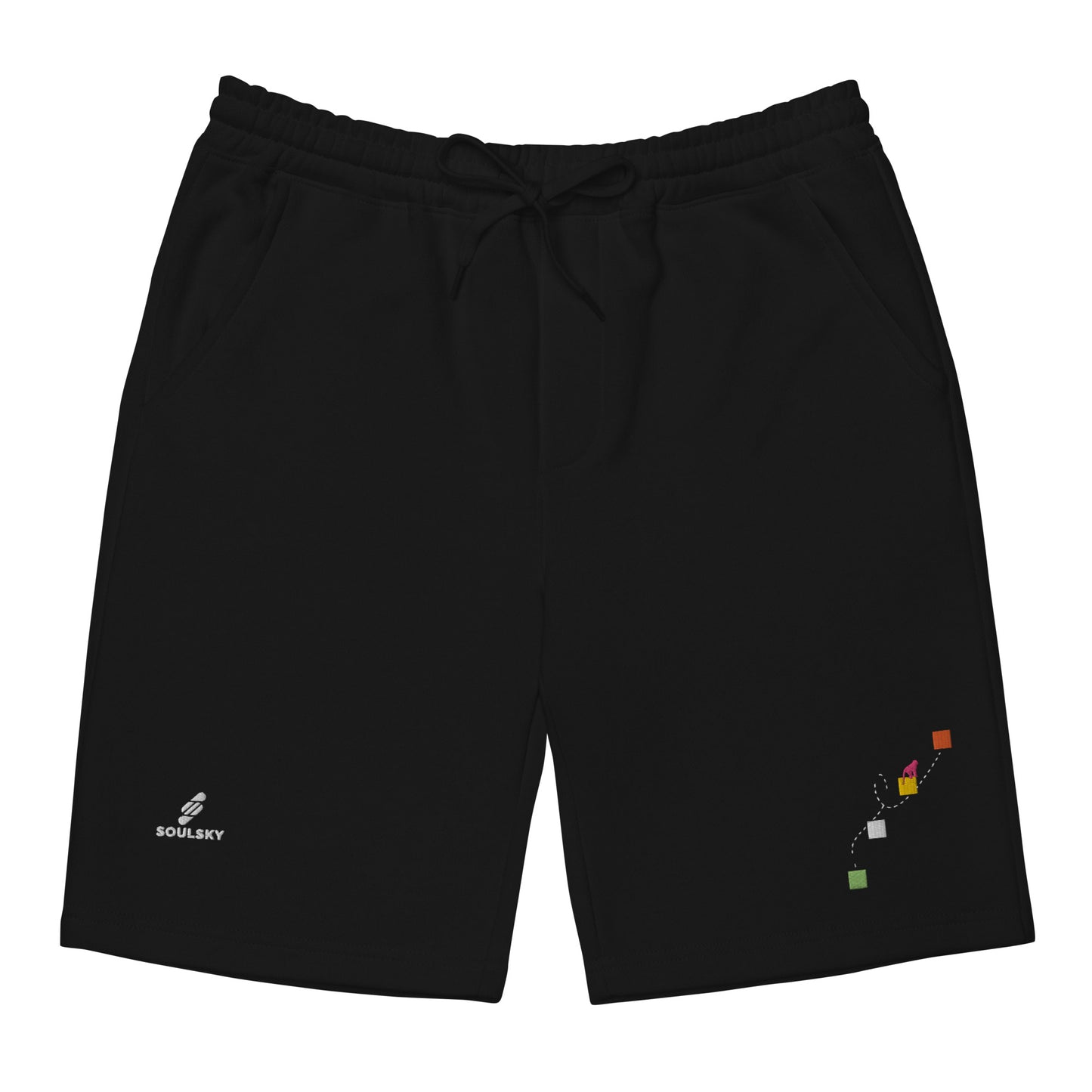 NEVER GIVE UP Fleece Shorts