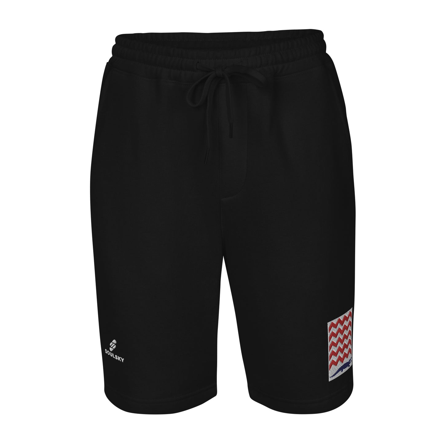 BE PATIENT Fleece Shorts (Black)