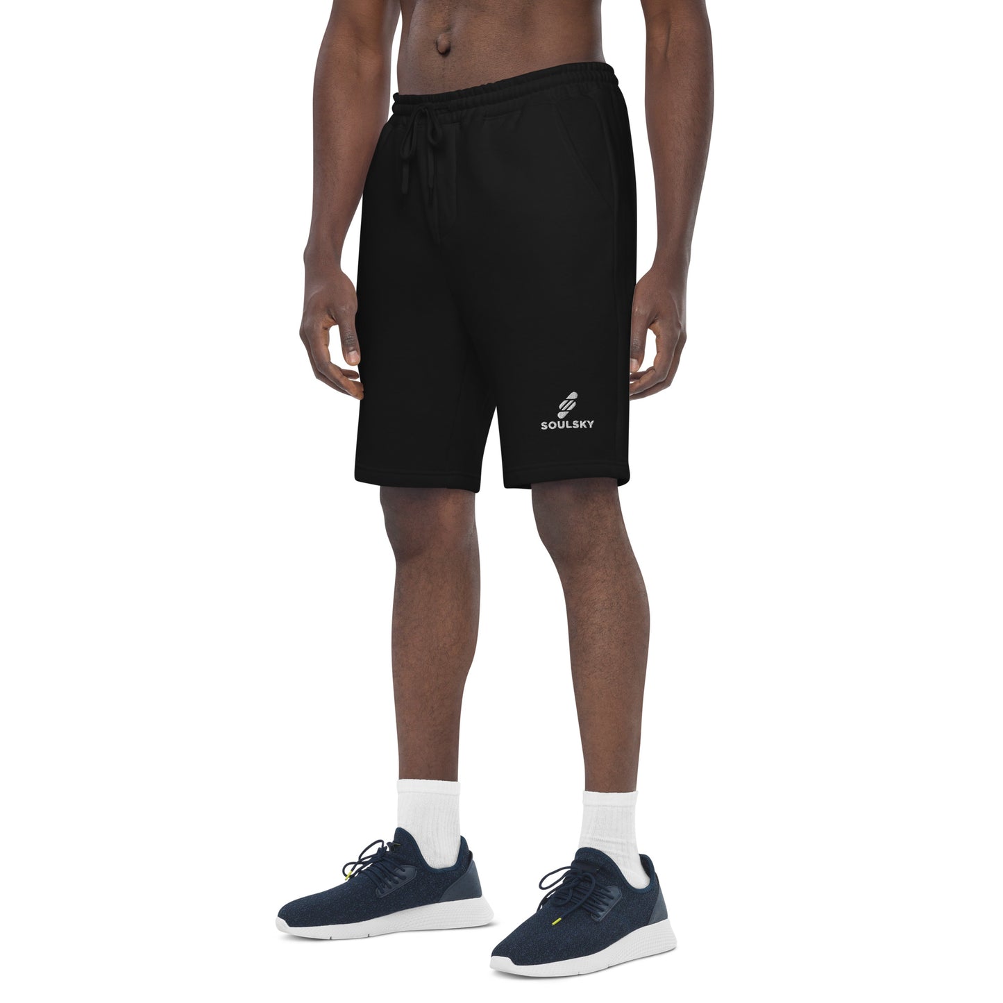 BLACK Men's Fleece Shorts