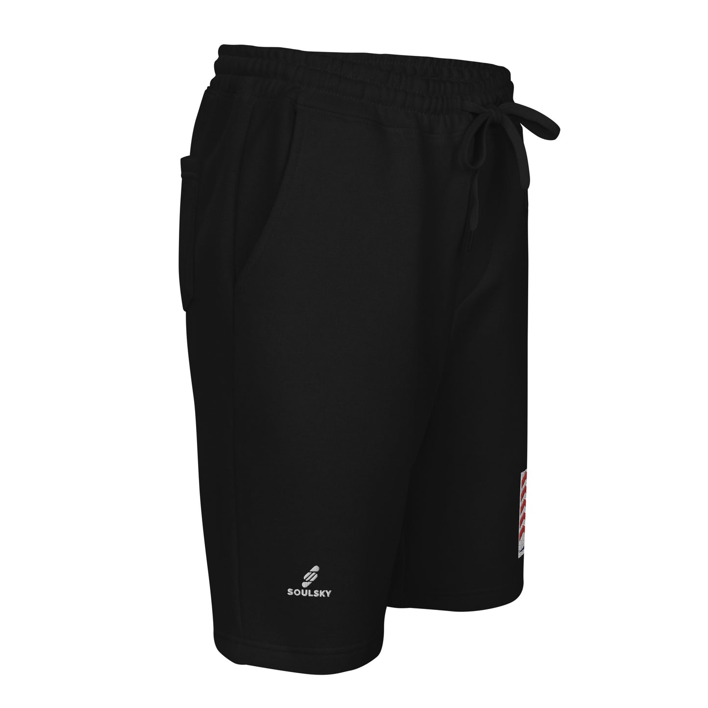 BE PATIENT Fleece Shorts (Black)