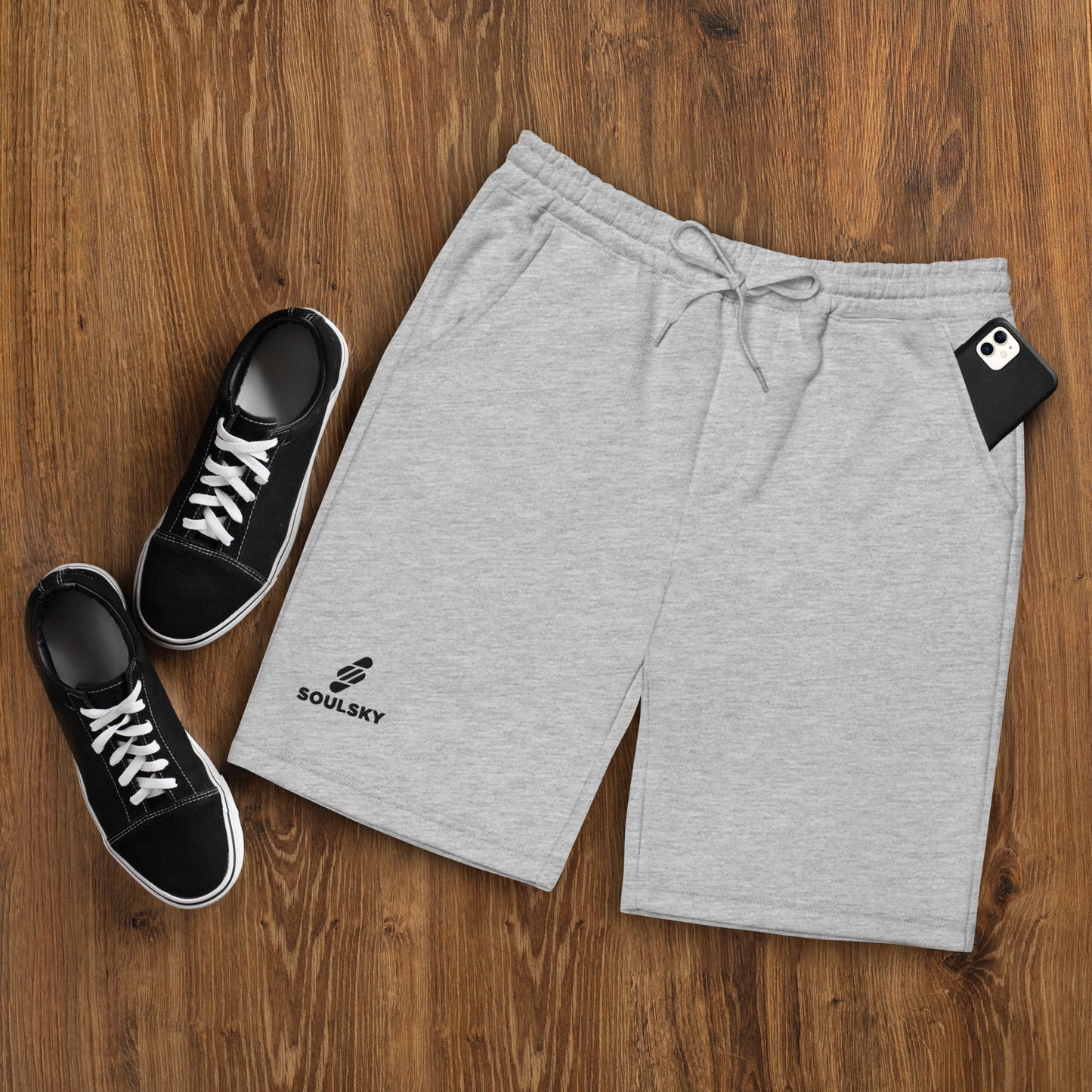 GRAY HEATHER Men's Fleece Shorts