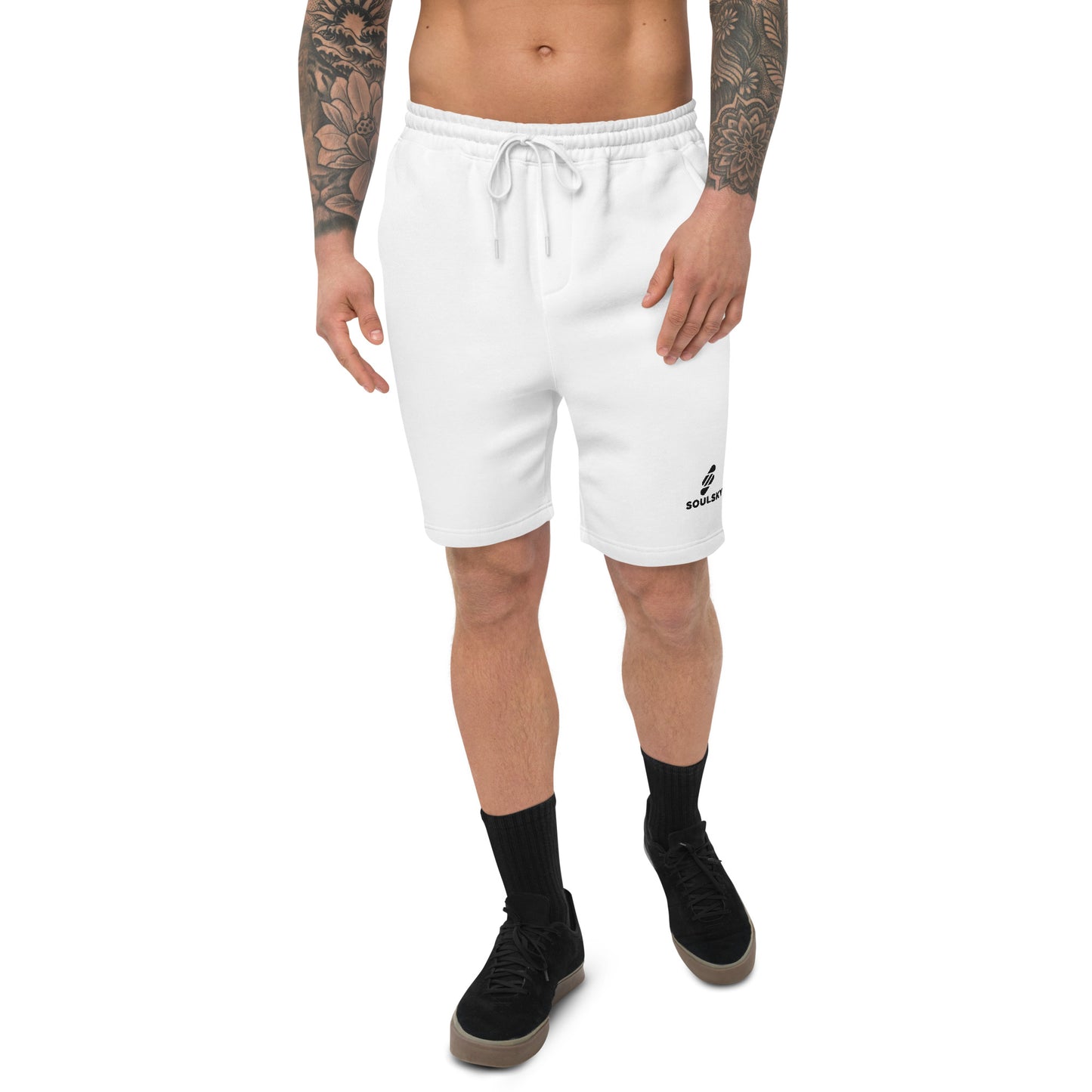 WHITE Men's Fleece Shorts