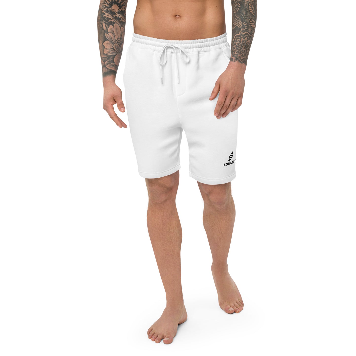 WHITE Men's Fleece Shorts